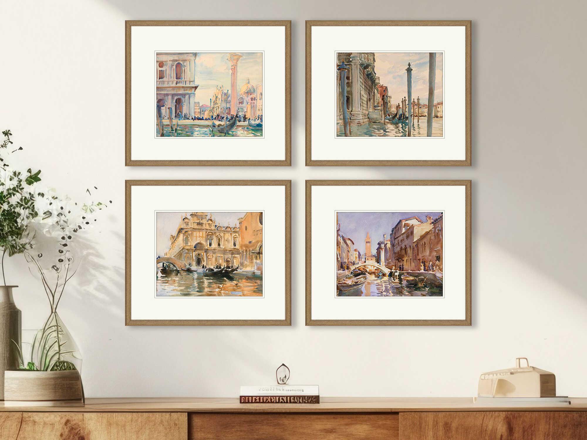 Paragon Scenic Venice Wall Art Set of 4