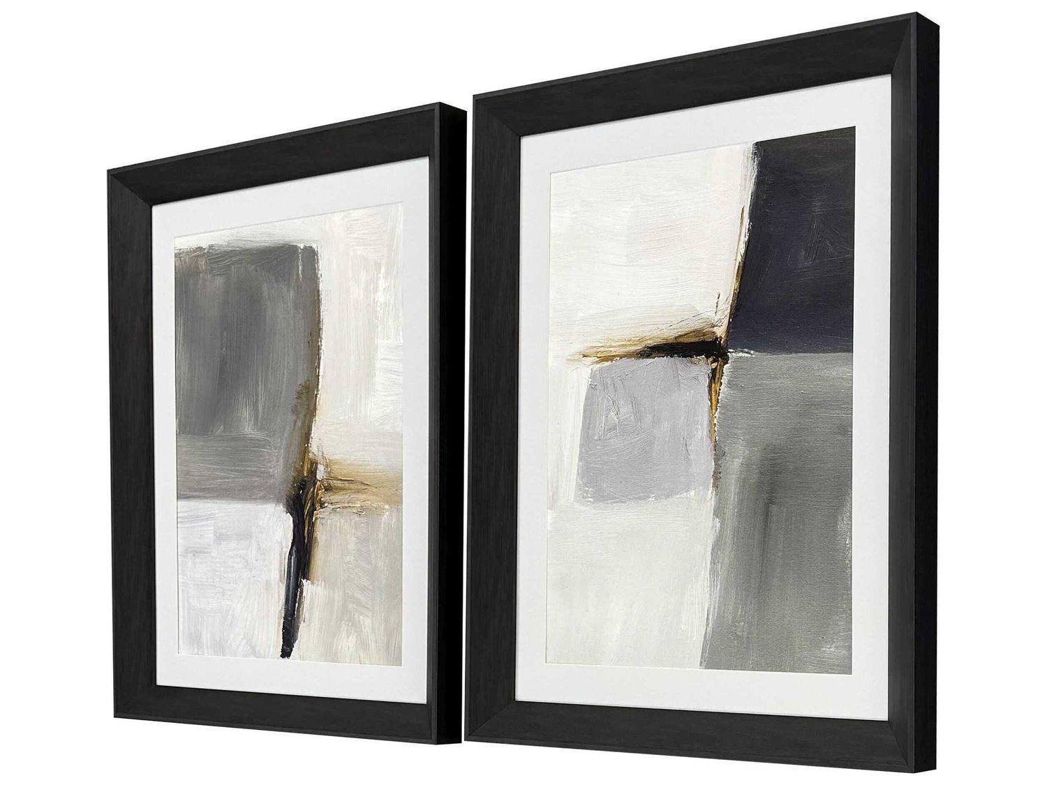 Paragon Abstract Segmented Neutrality Wall Art Set of 2