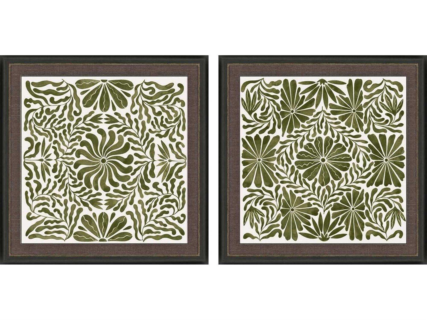 Paragon Florals Natural Symmetry Wall Art Set of 2