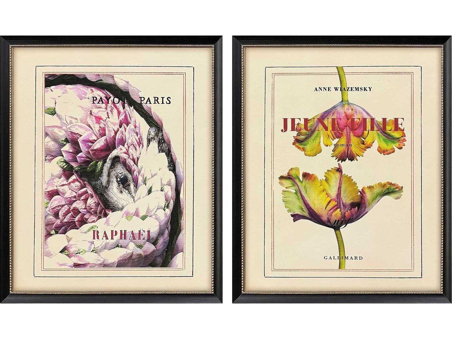 Paragon Florals Le Fleur-II Wall Art Set of 2