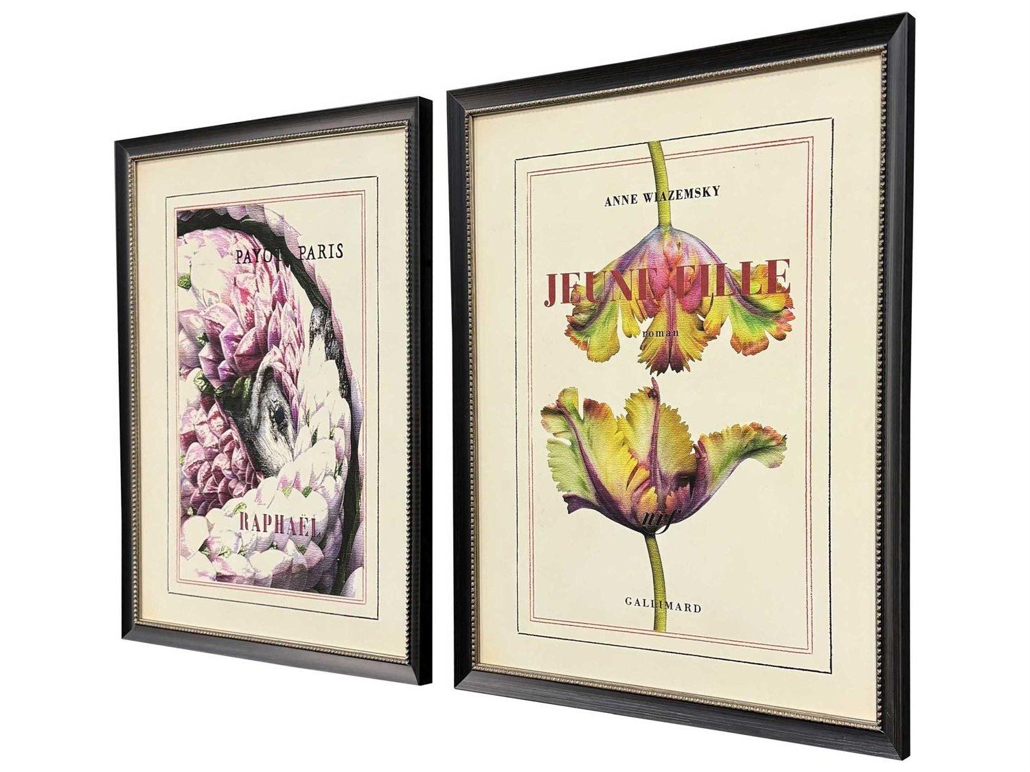 Paragon Florals Le Fleur-II Wall Art Set of 2