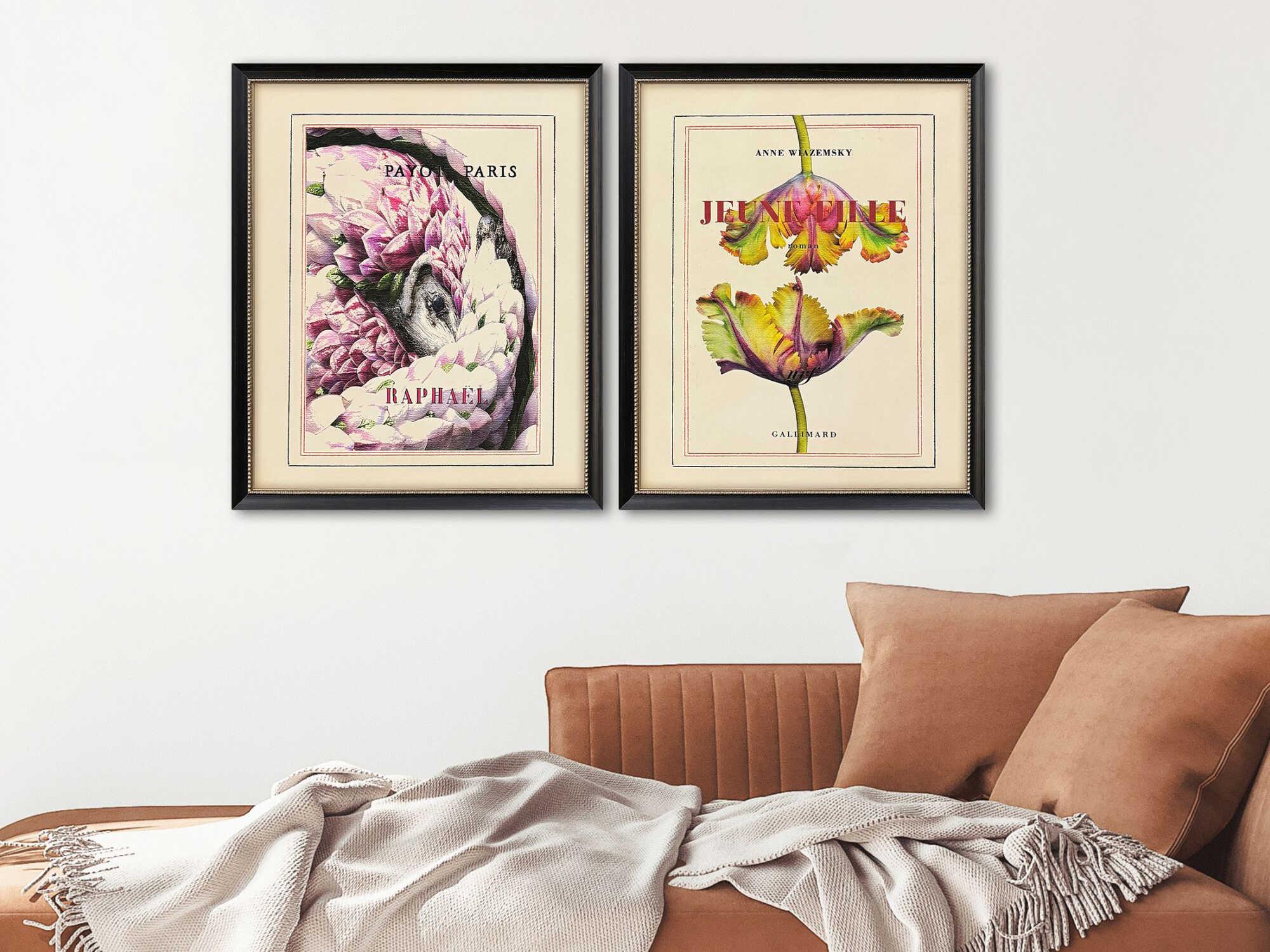 Paragon Florals Le Fleur-II Wall Art Set of 2
