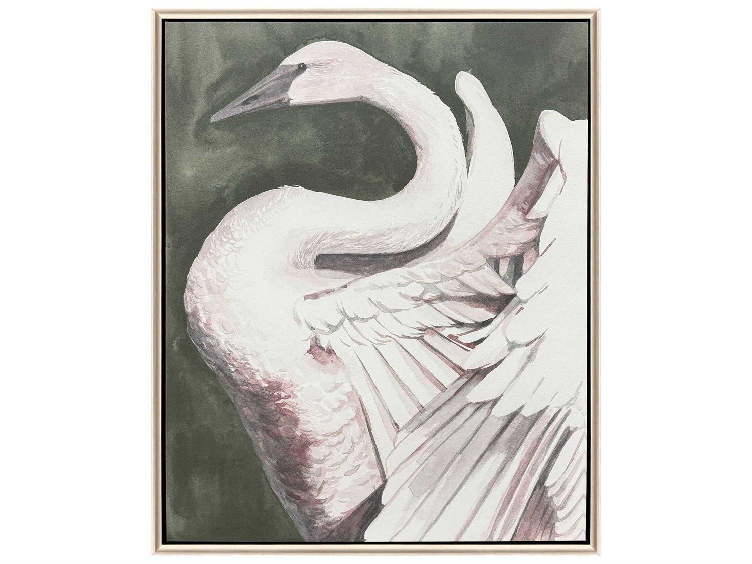 Paragon Animals Swan Dance-II Canvas Wall Art