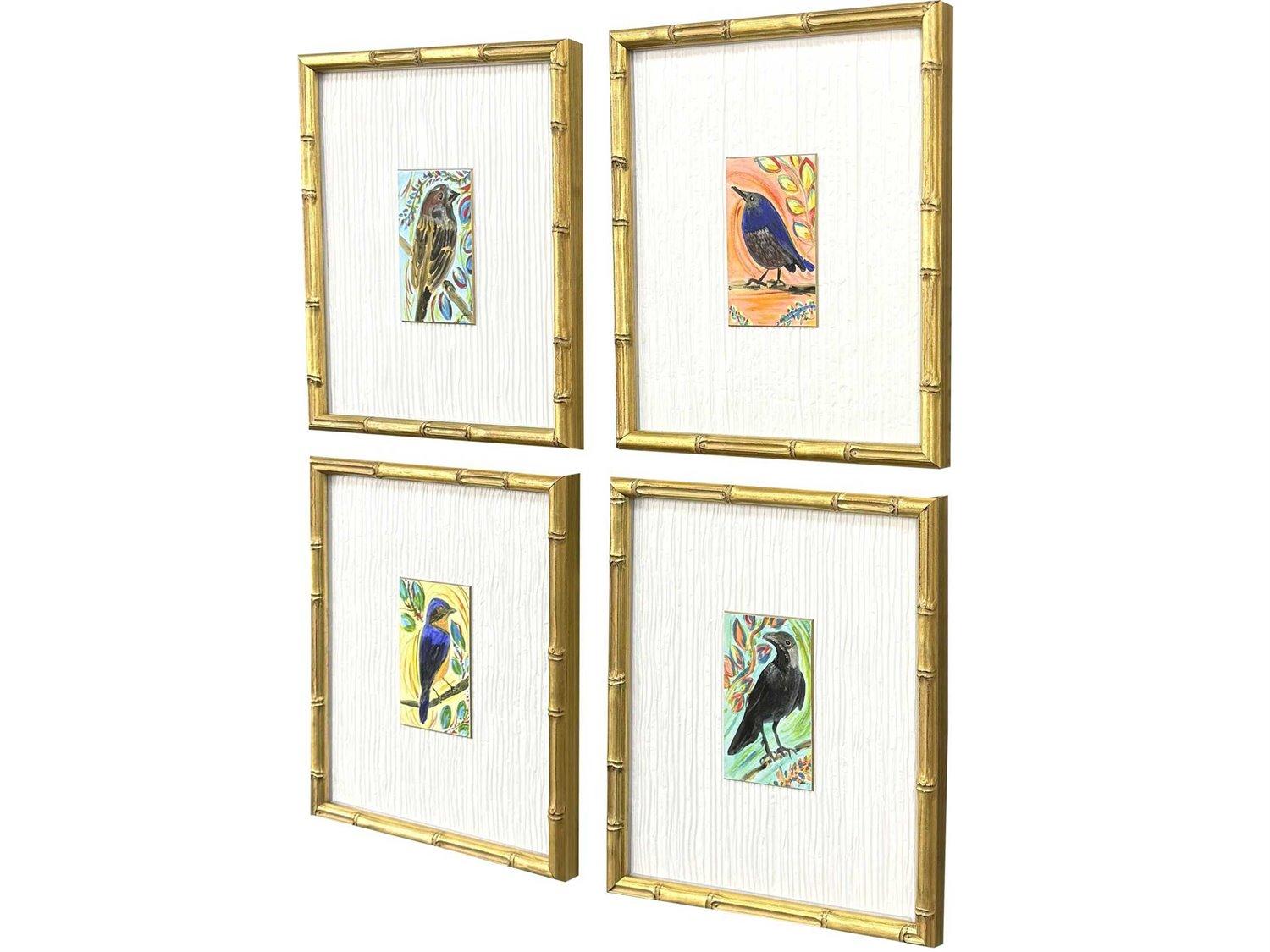 Paragon Animals Sassy Birds Wall Art Set of 4