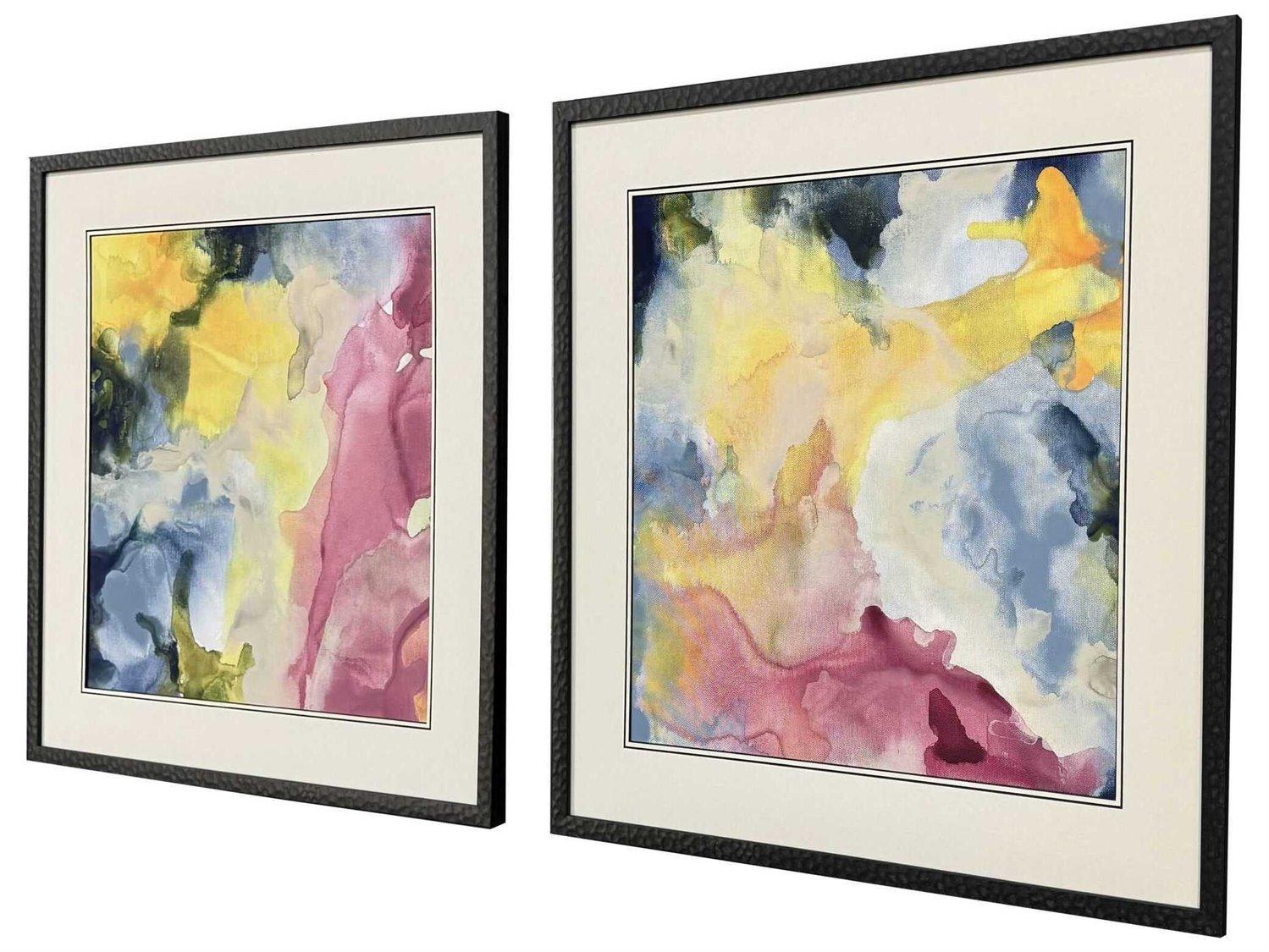 Paragon Abstract Color Cavern Wall Art Set of 2
