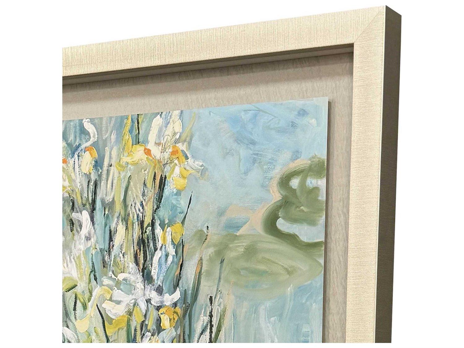 Paragon Florals White Irises Wall Art