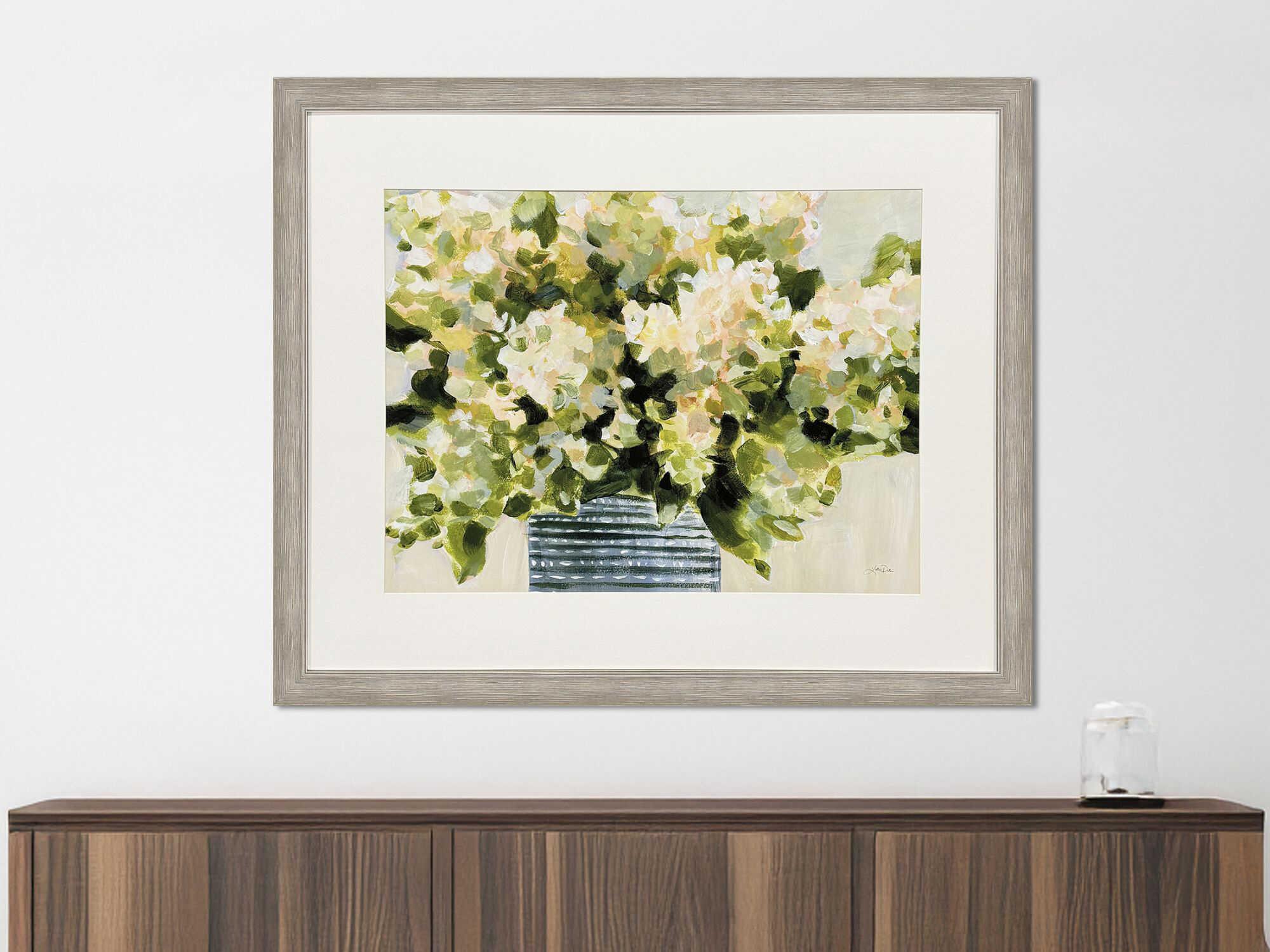 Paragon Florals Hydrangeas in Vase Wall Art
