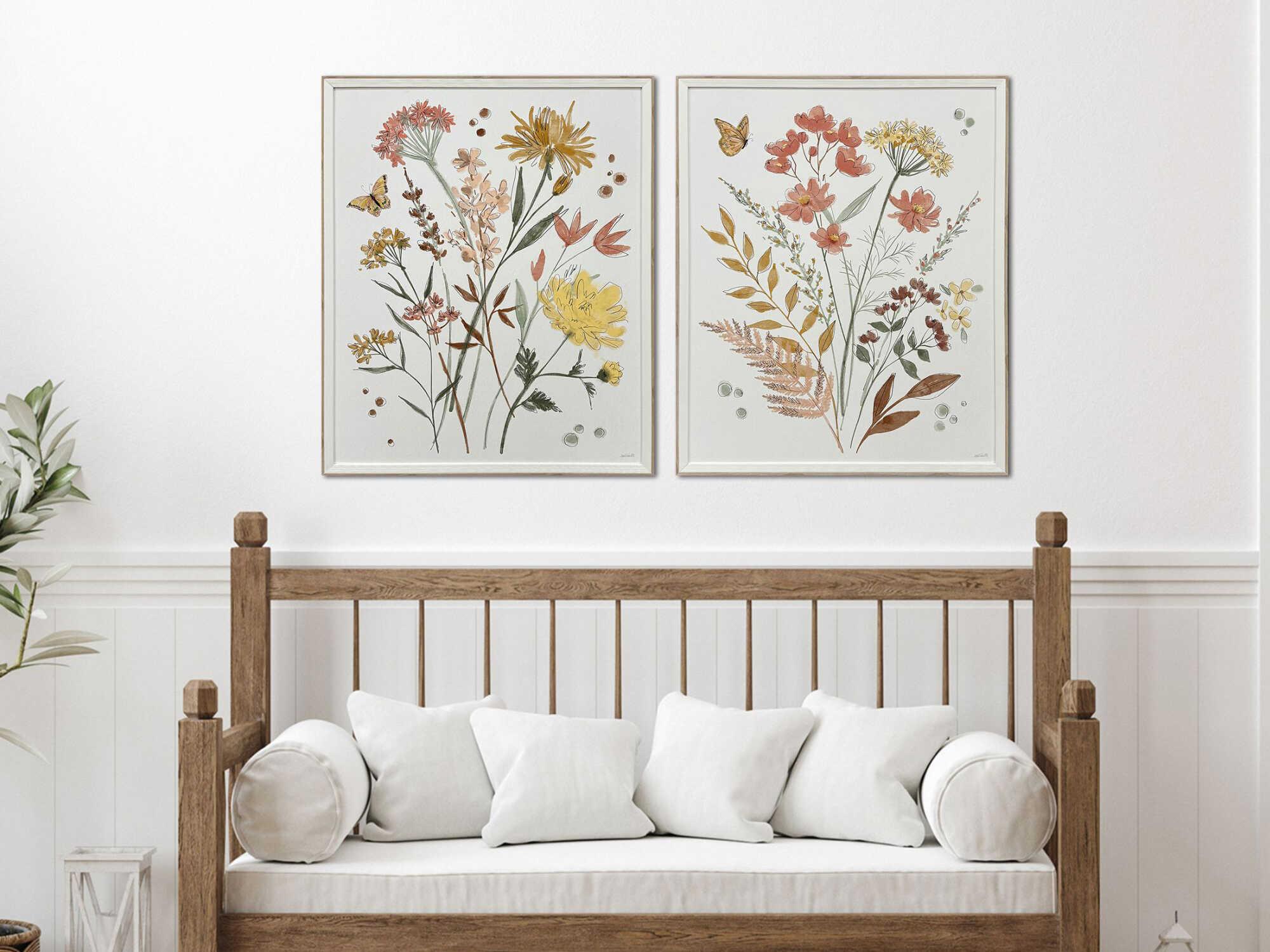 Paragon Florals Full Bloom-II Wall Art Set of 2