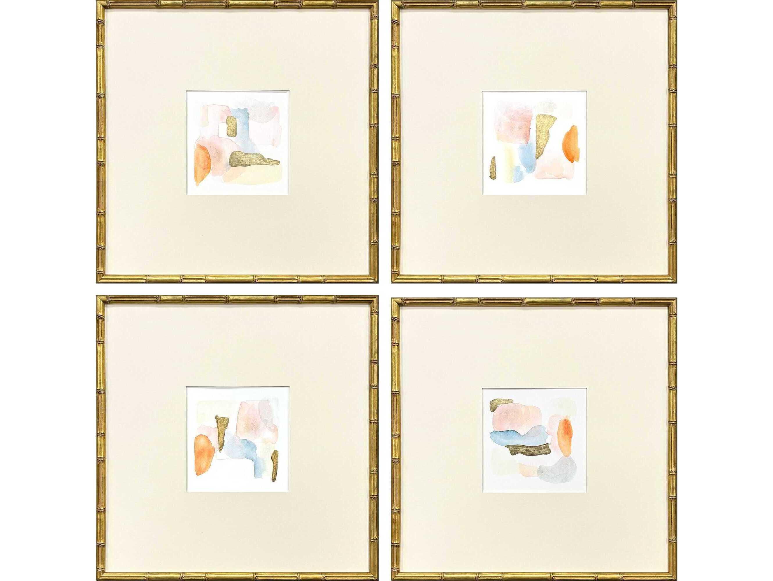 Paragon Abstract Like Clouds Wall Art Set of 4