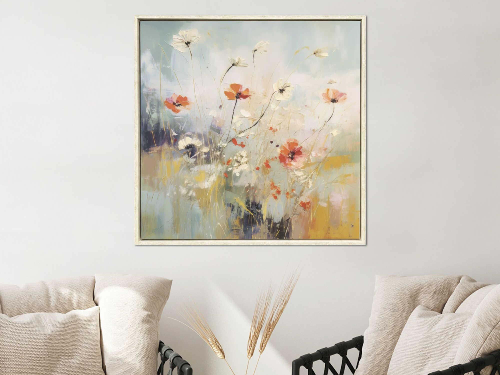 Paragon Florals Blooms In the Meadow-II Canvas Wall Art