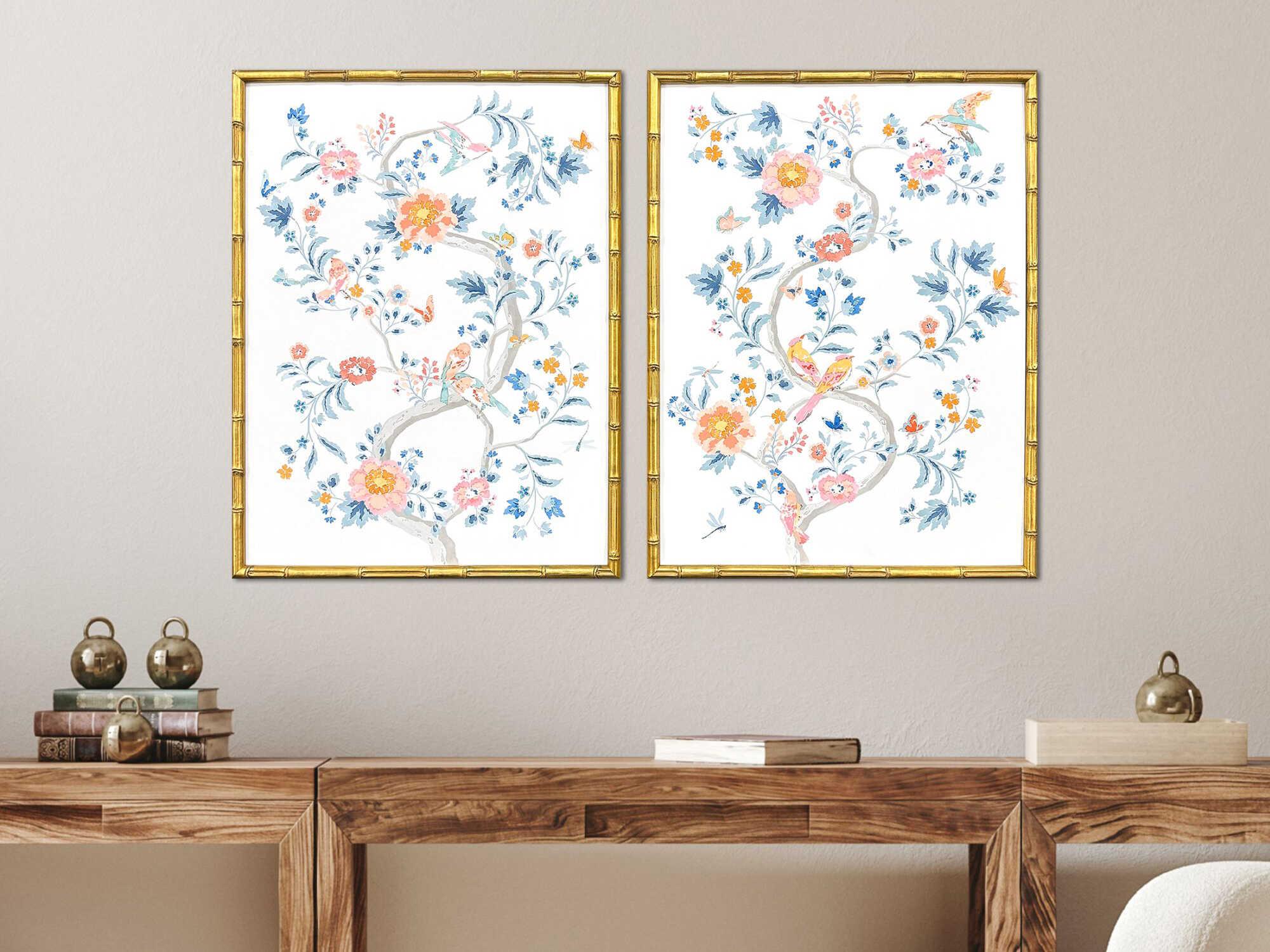 Paragon Florals Enchanted Wall Art Set of 2