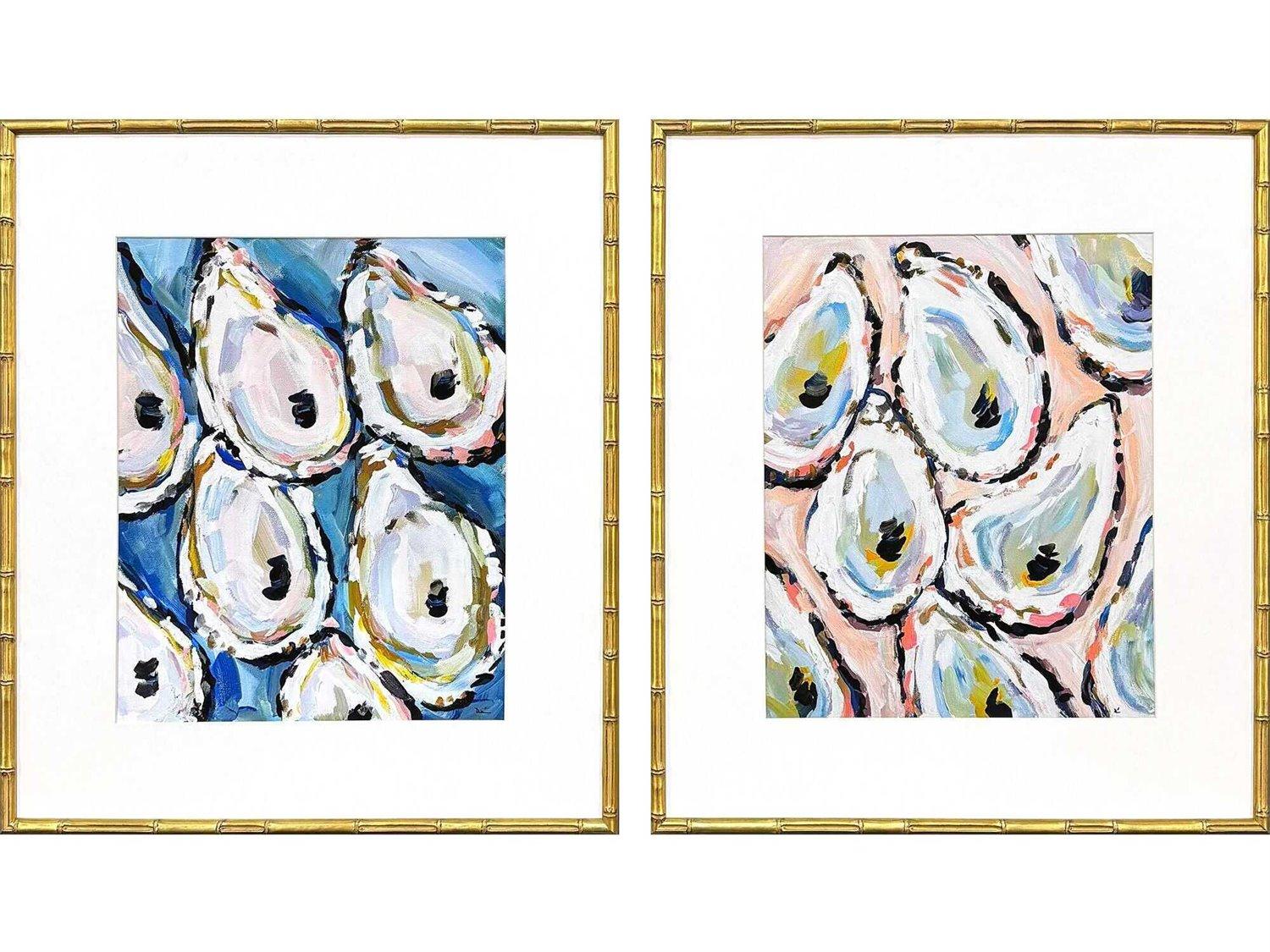 Paragon Naturals Oyster Shells Wall Art Set of 2