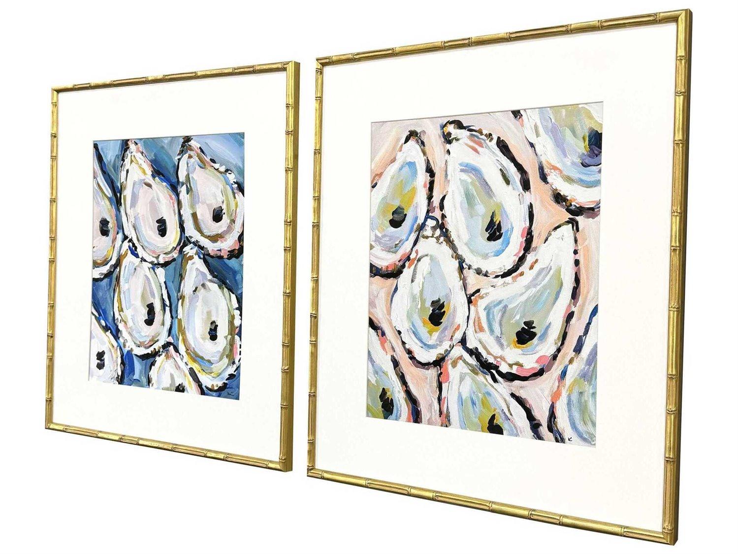 Paragon Naturals Oyster Shells Wall Art Set of 2