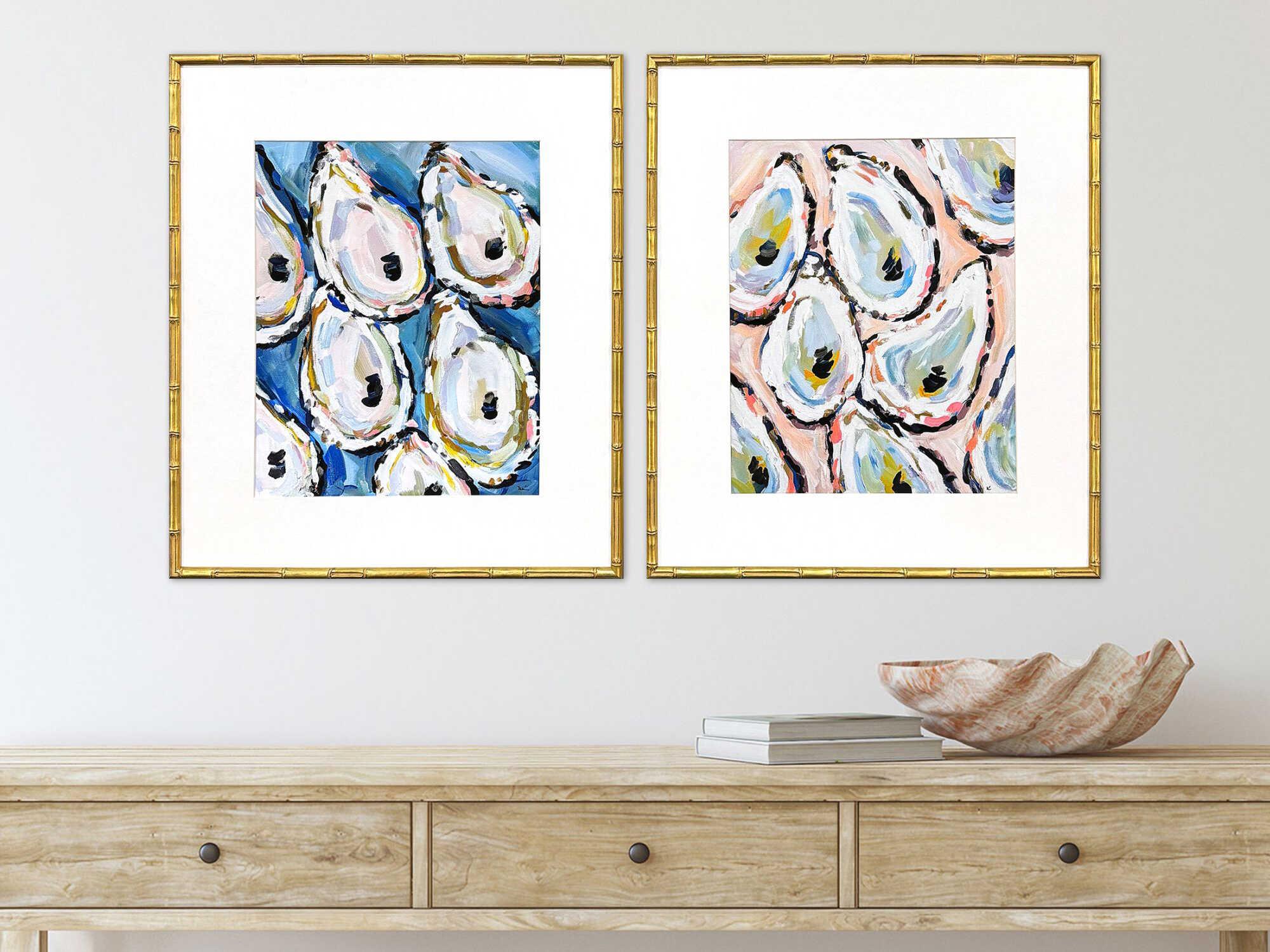 Paragon Naturals Oyster Shells Wall Art Set of 2