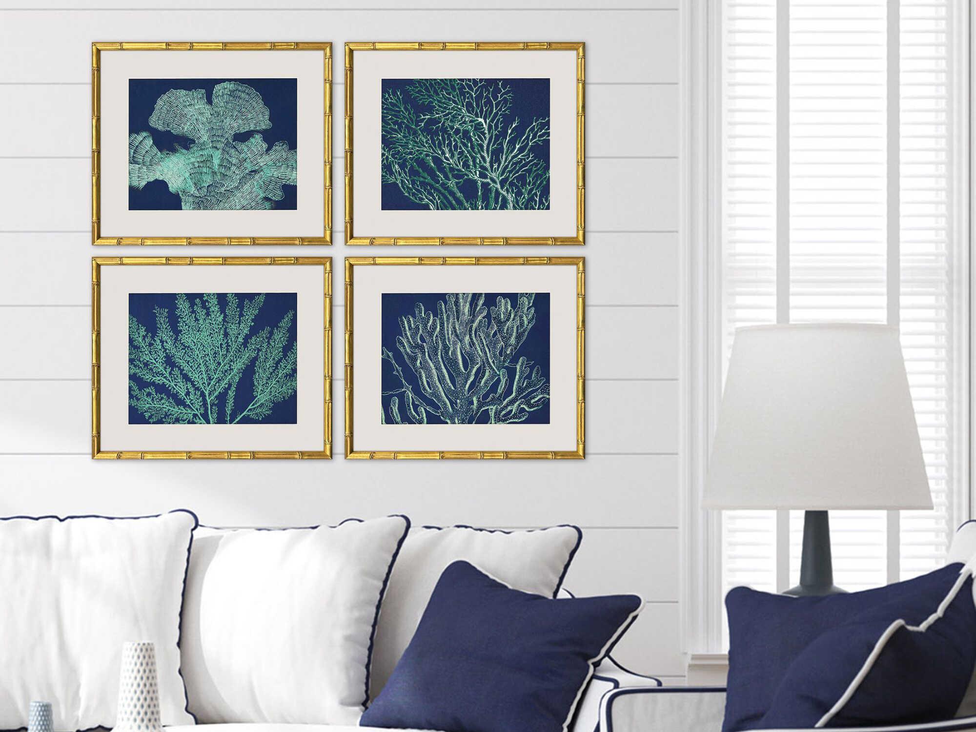 Paragon Naturals Sea Garden Wall Art Set of 4