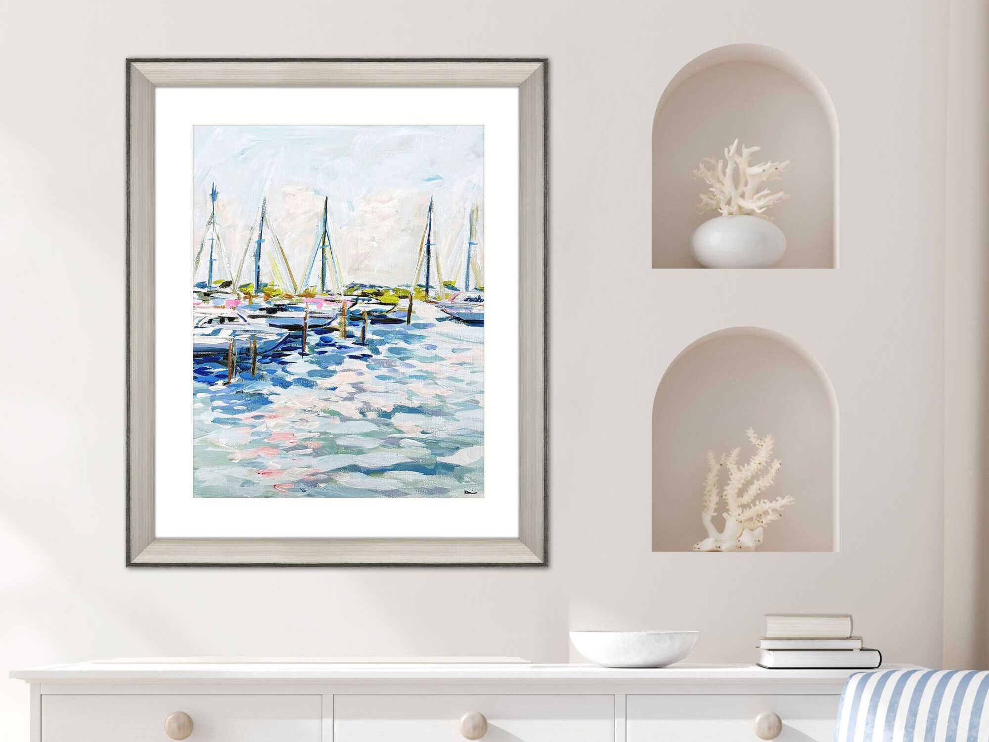 Paragon Sporting Marina at Dusk Wall Art