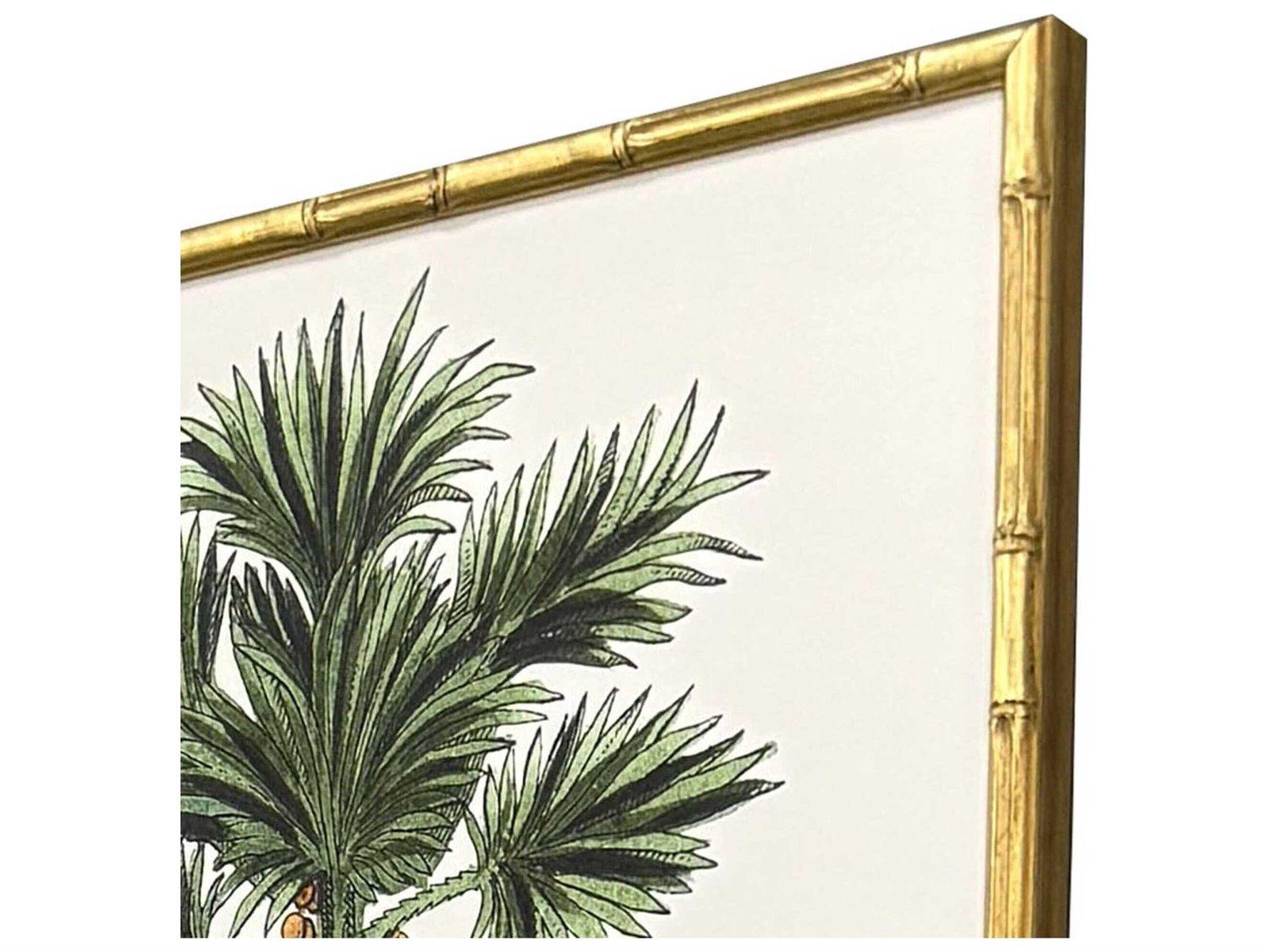 Paragon Florals Contemporary Palm-II Wall Art Set of 4