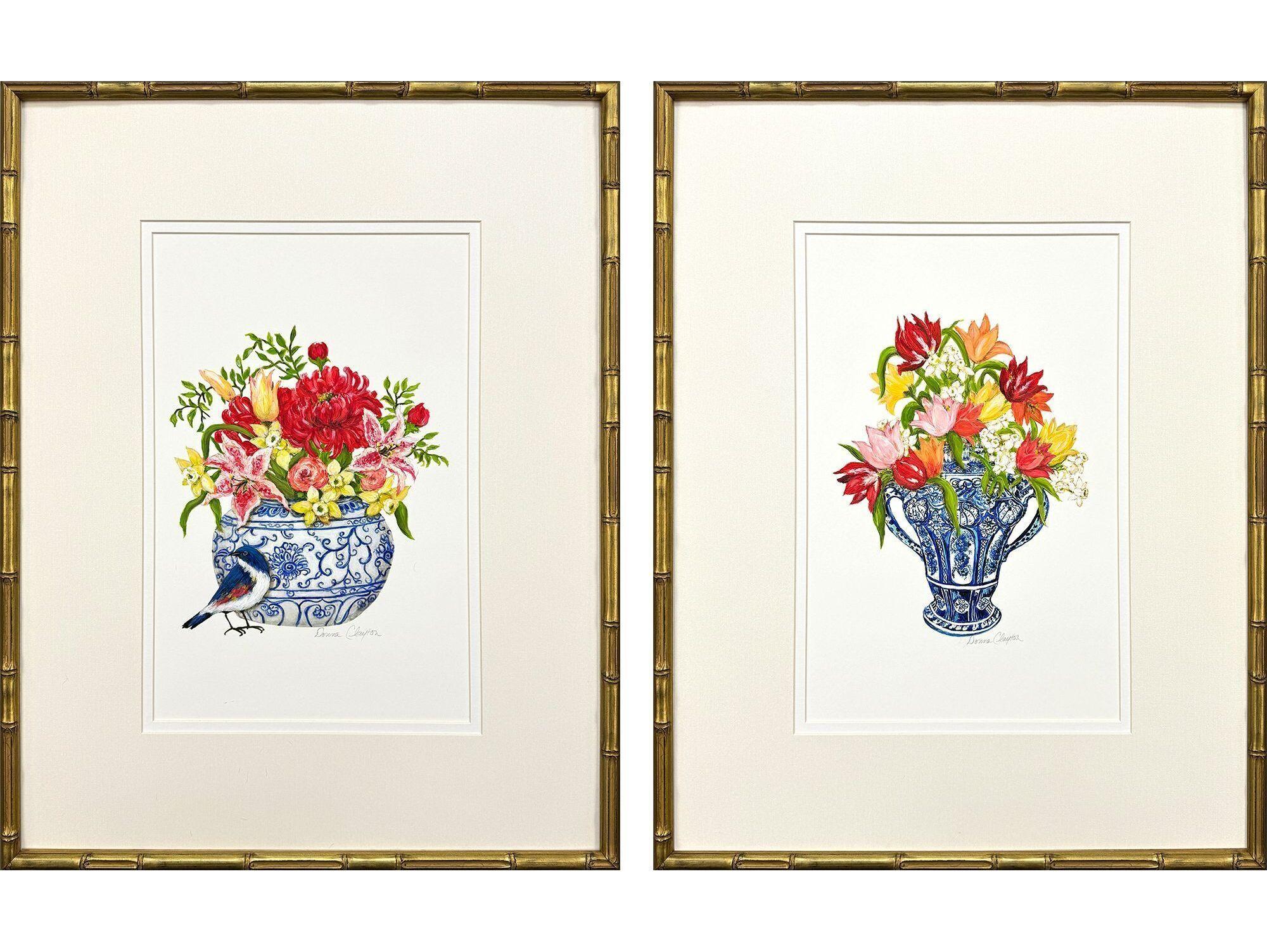 Paragon Blue And White Art - Set of 2