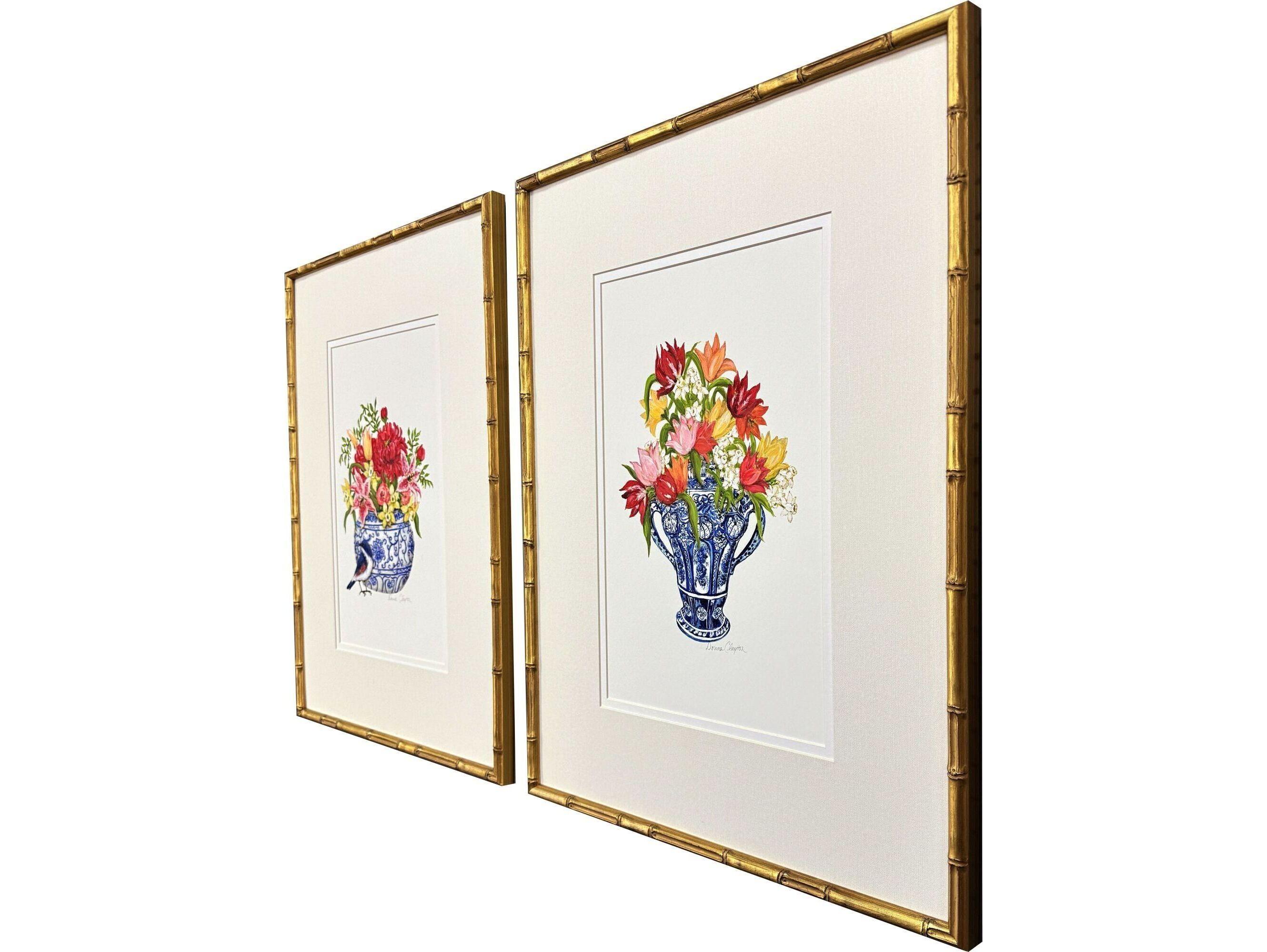 Paragon Blue And White Art - Set of 2