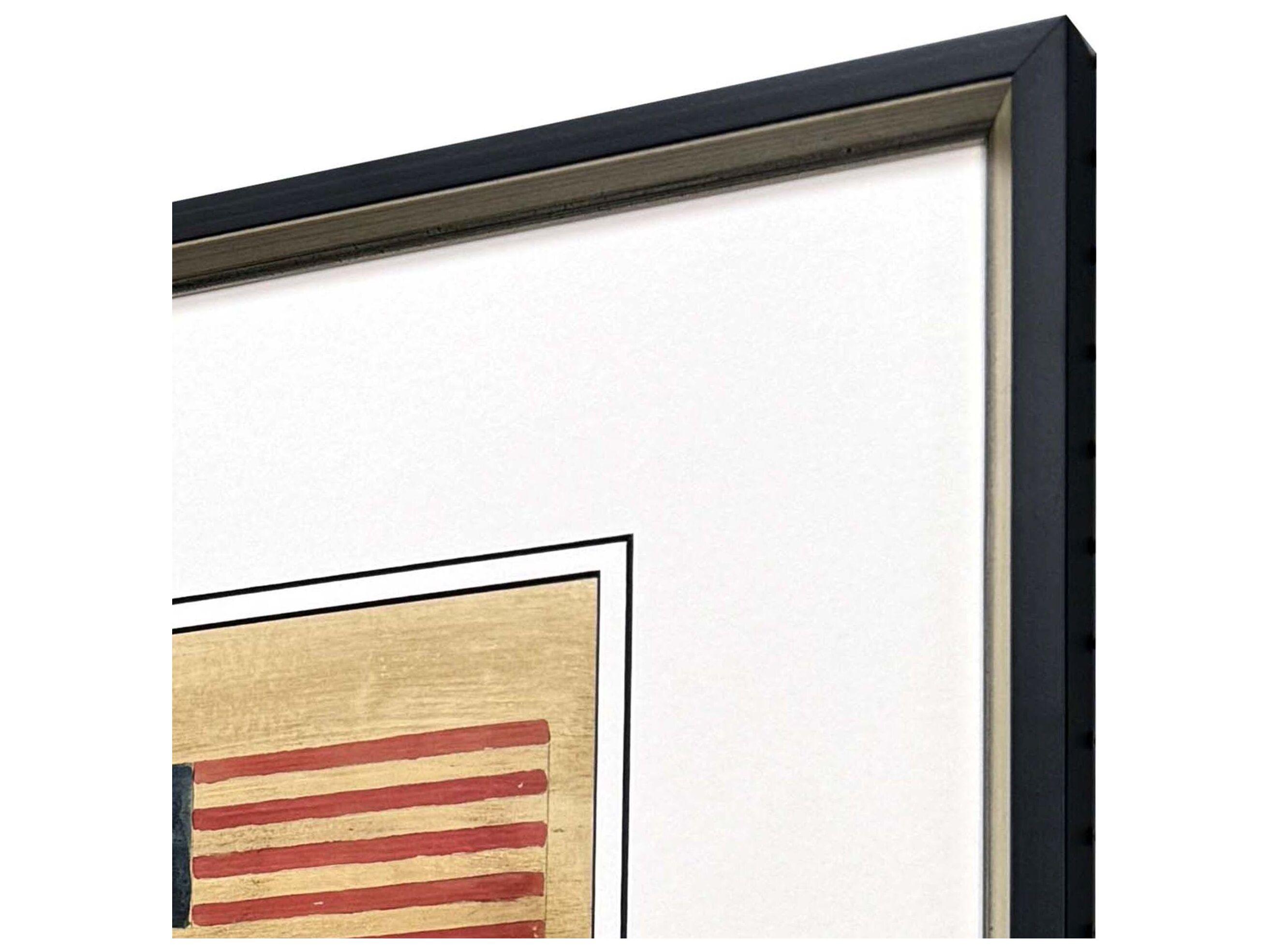 Paragon American Flags II Framed Art - Set of 4