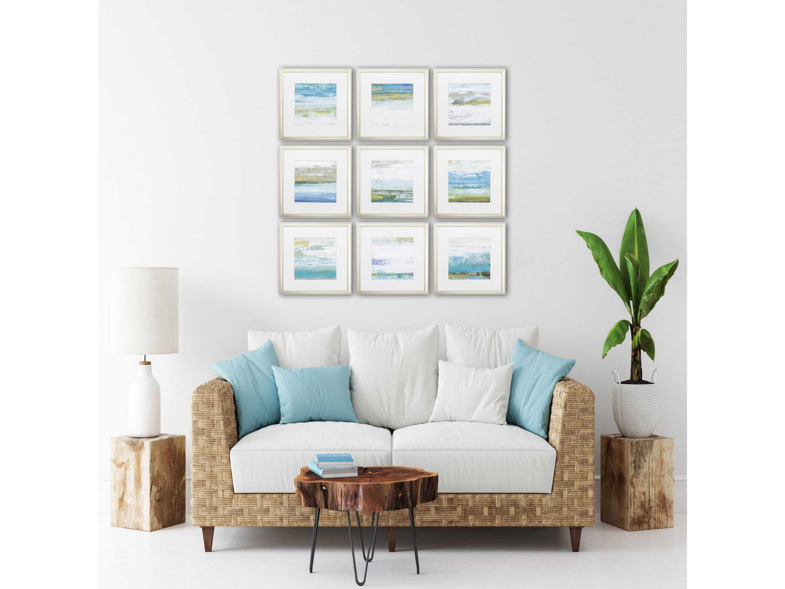 Paragon Abstract Beach Wash Wall Art Set of 9