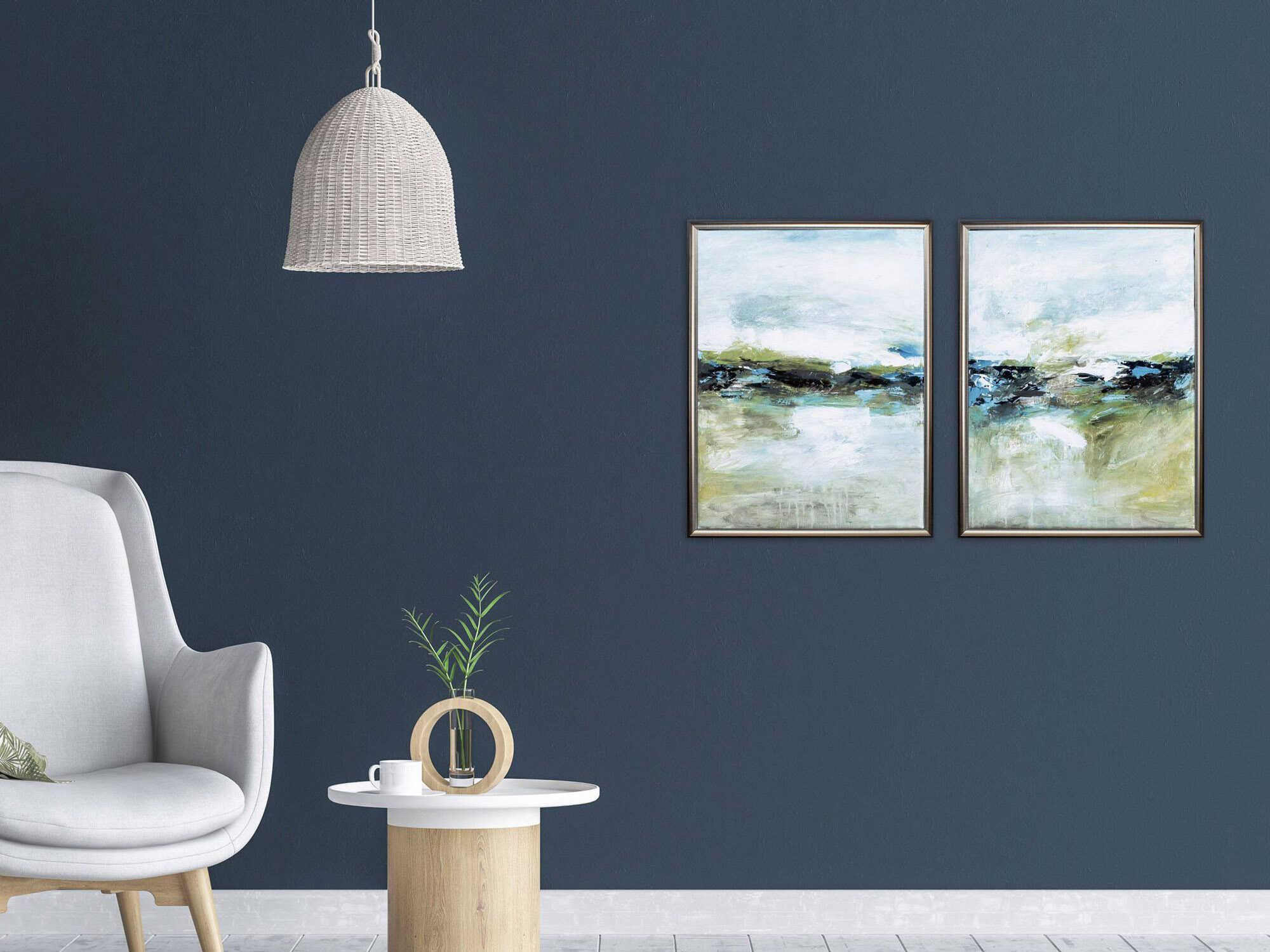 Paragon Abstract Cool Before Warmth Canvas Wall Art Set of 2