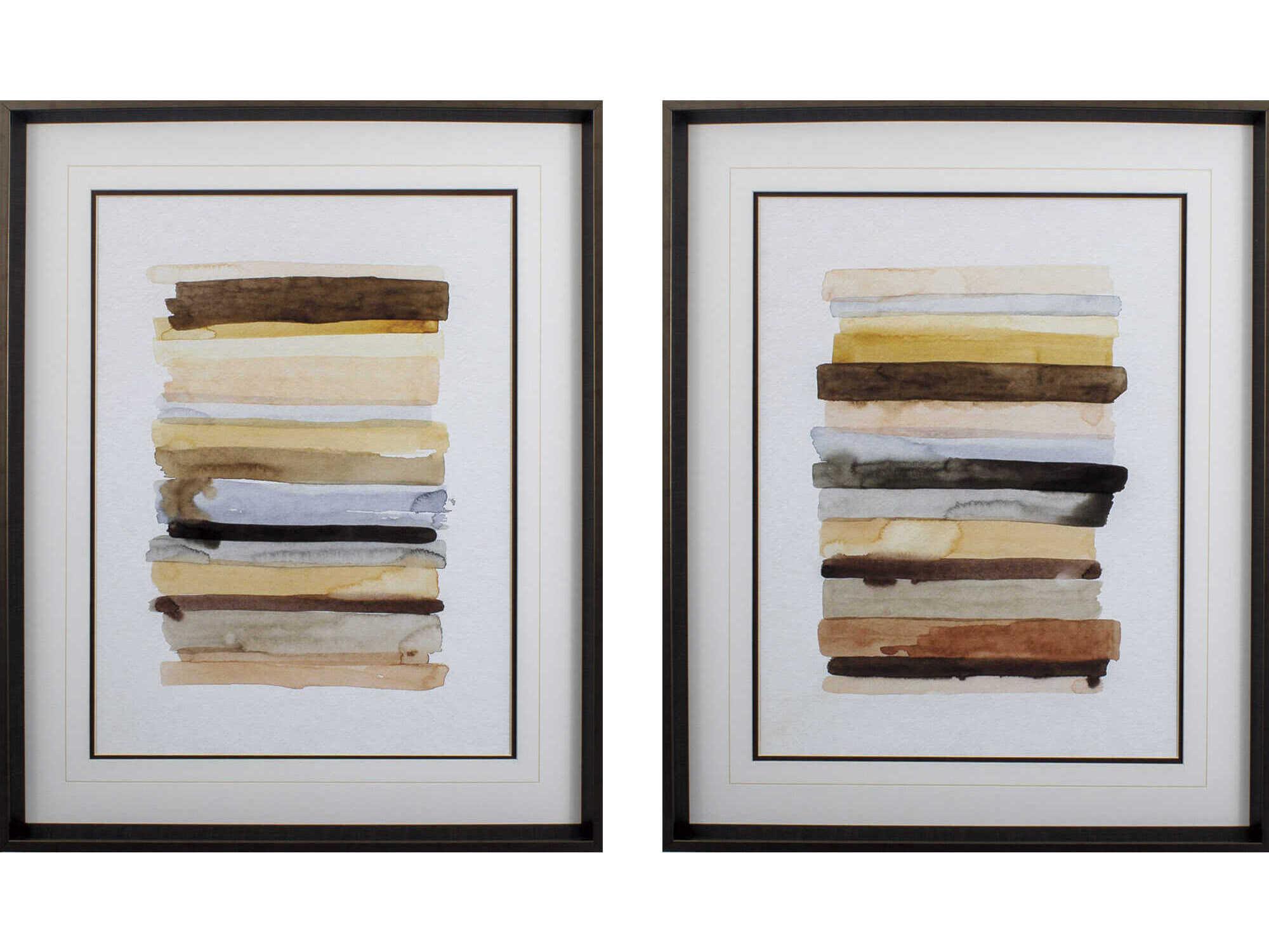 Paragon Abstract Arid Layers Wall Art Set of 2