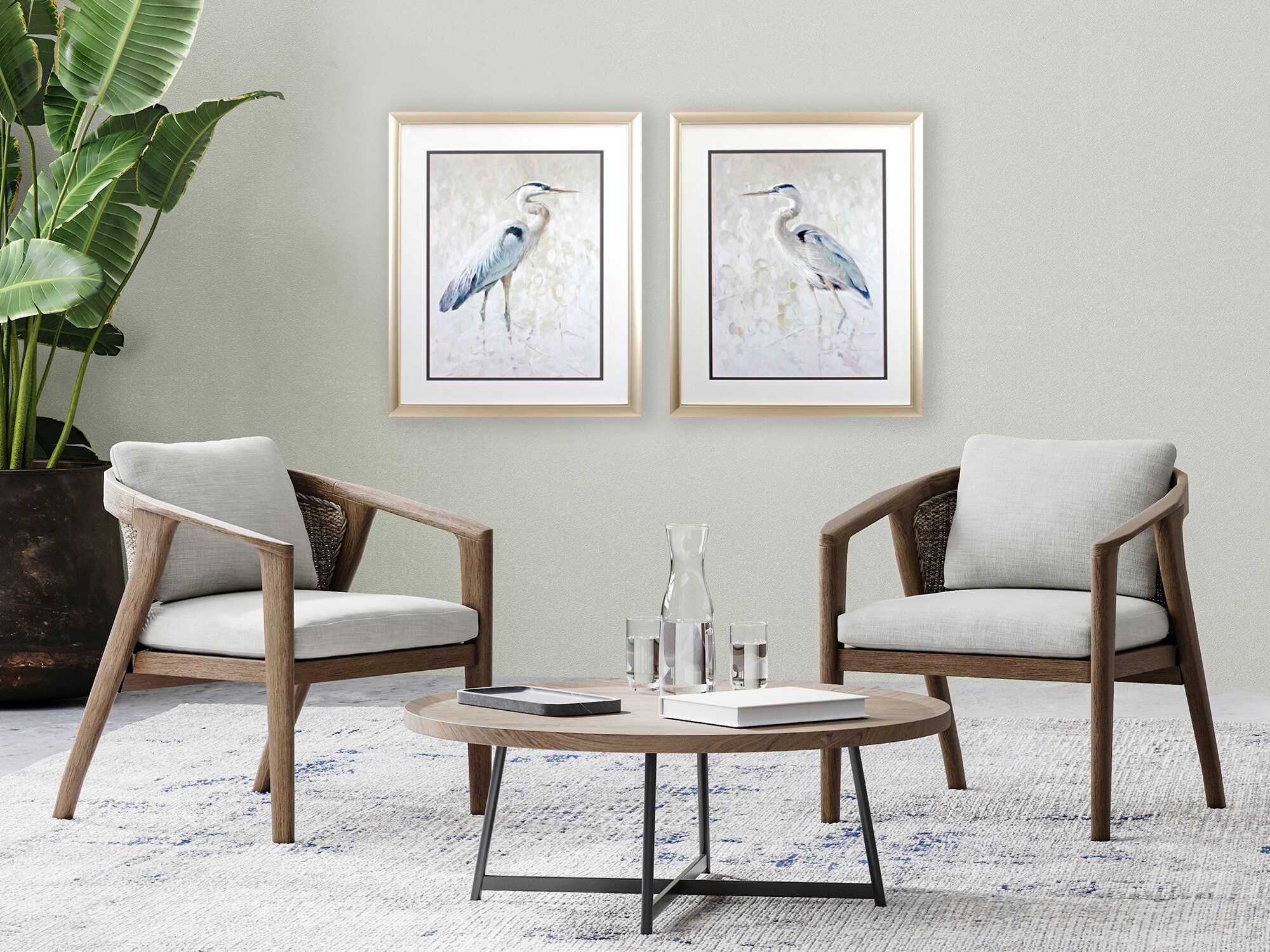 Paragon Waterside Great Blue Heron Wall Art Set of 2