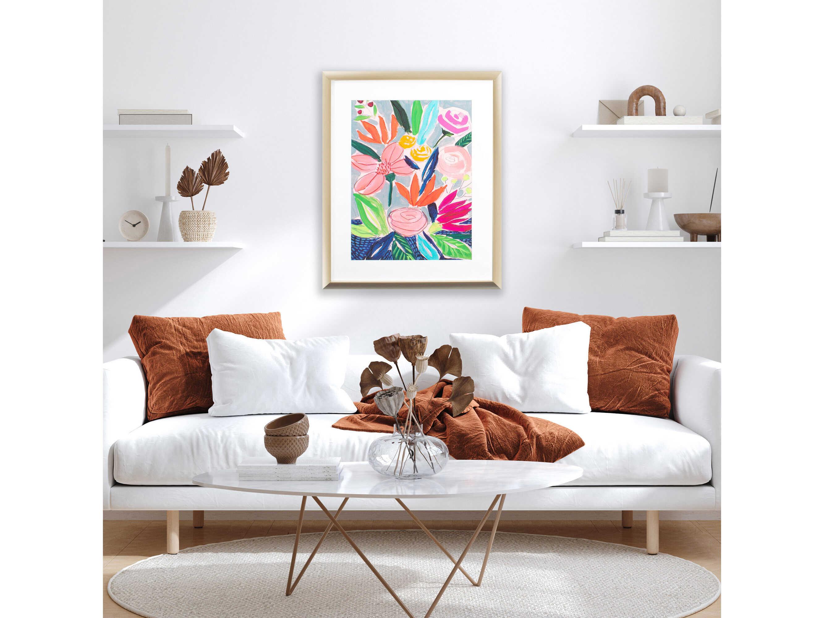 Paragon Florals Naive Neon Bouquet-I Wall Art