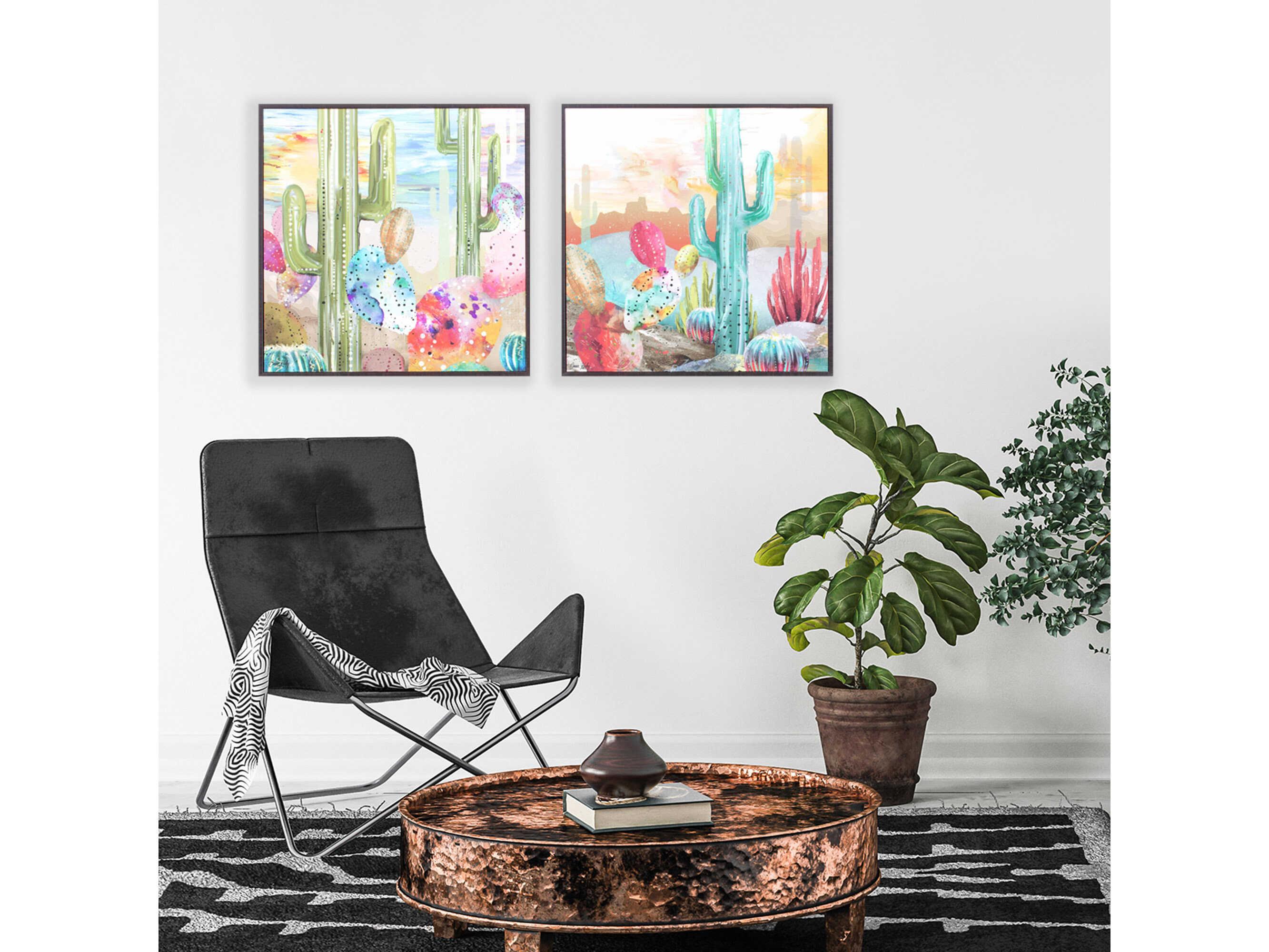 Paragon Landscapes Sunset Cactus Wall Art Set of 2
