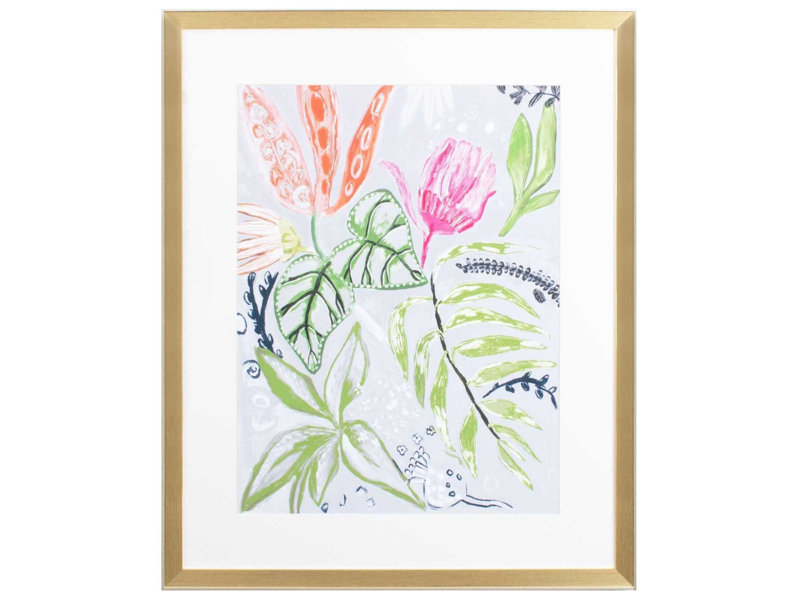 Paragon Florals Tropical Blooms-II Wall Art