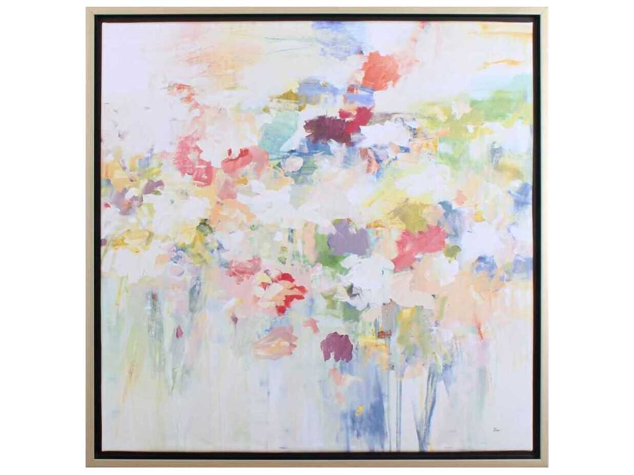 Paragon Florals Floral Burst Abstract Canvas Wall Art