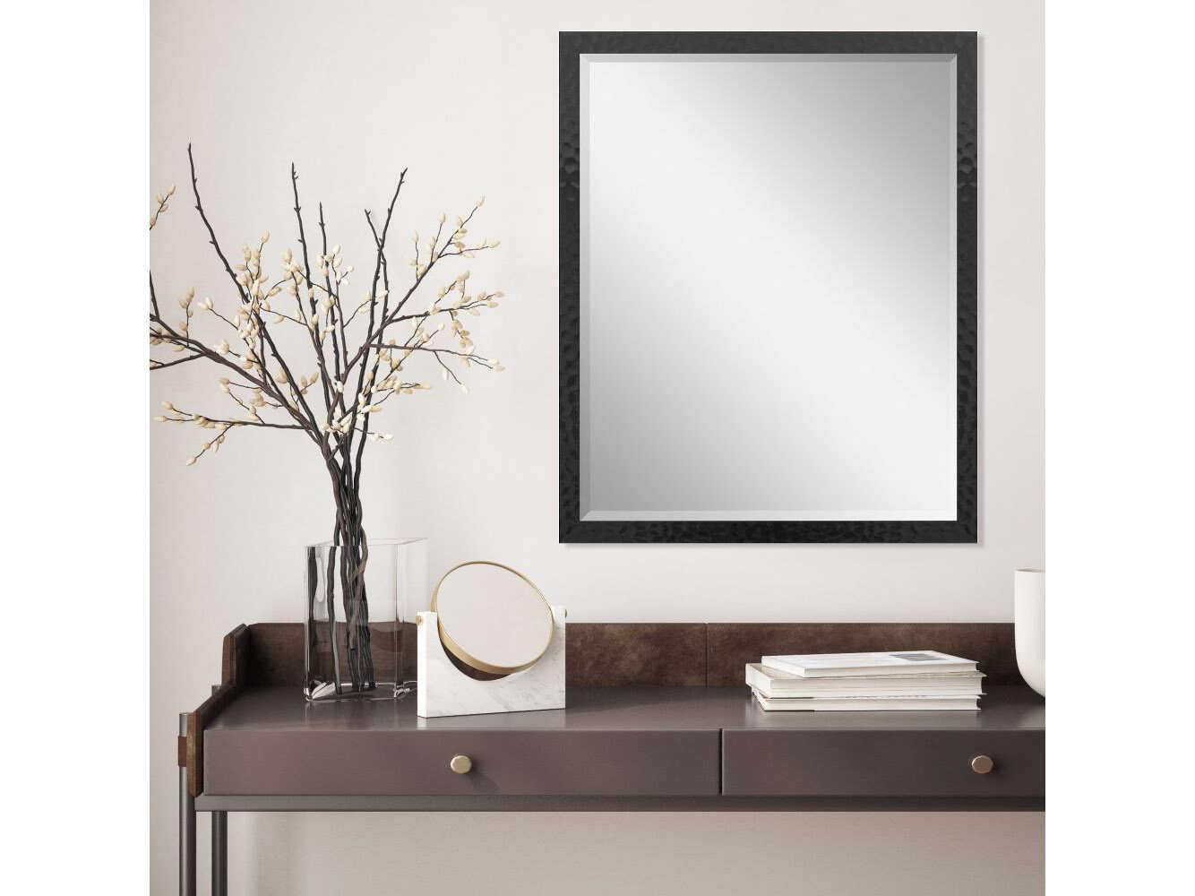 Paragon Black Rectangular Wall Mirror