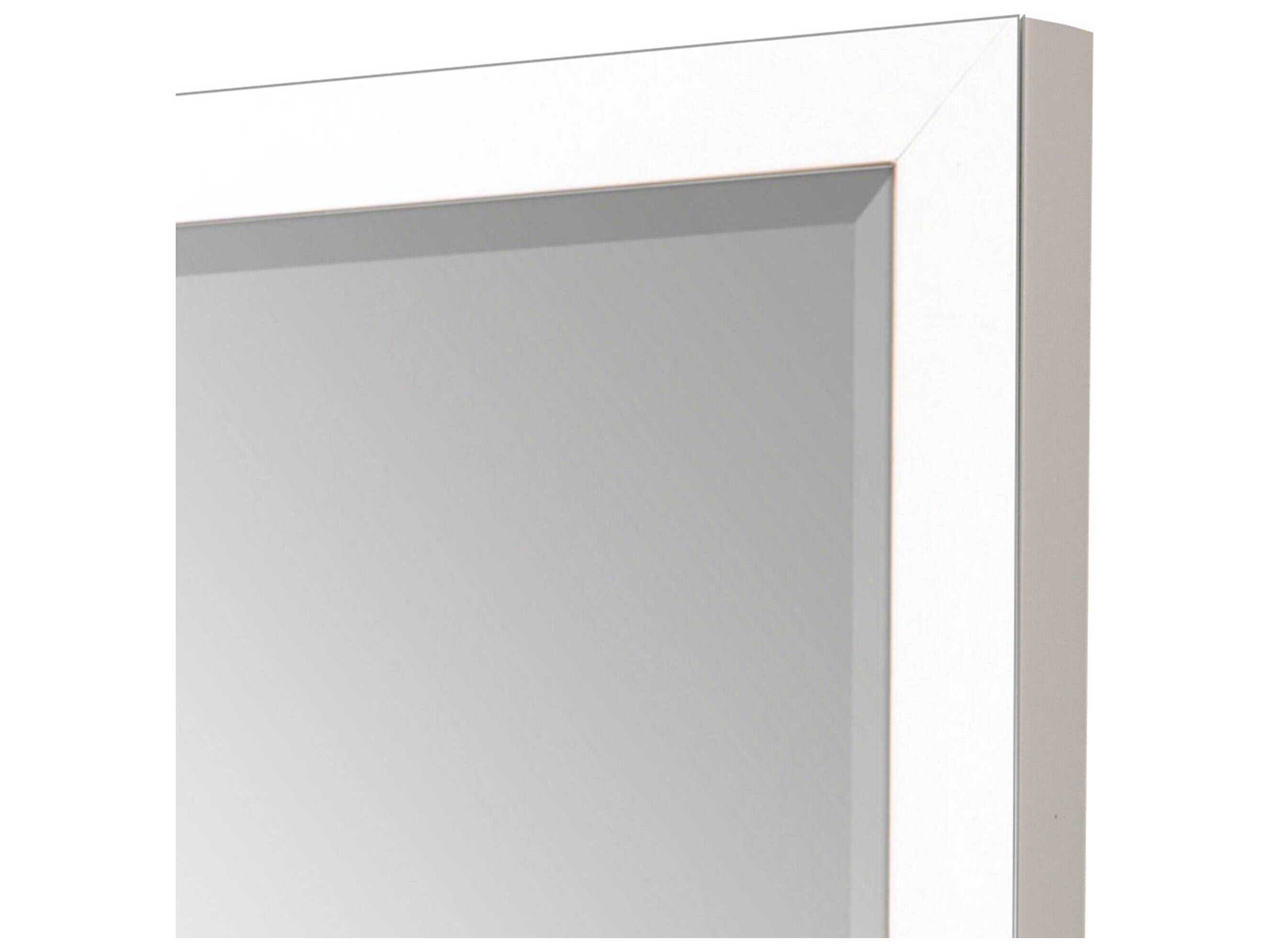 Paragon White Rectangular Wall Mirror