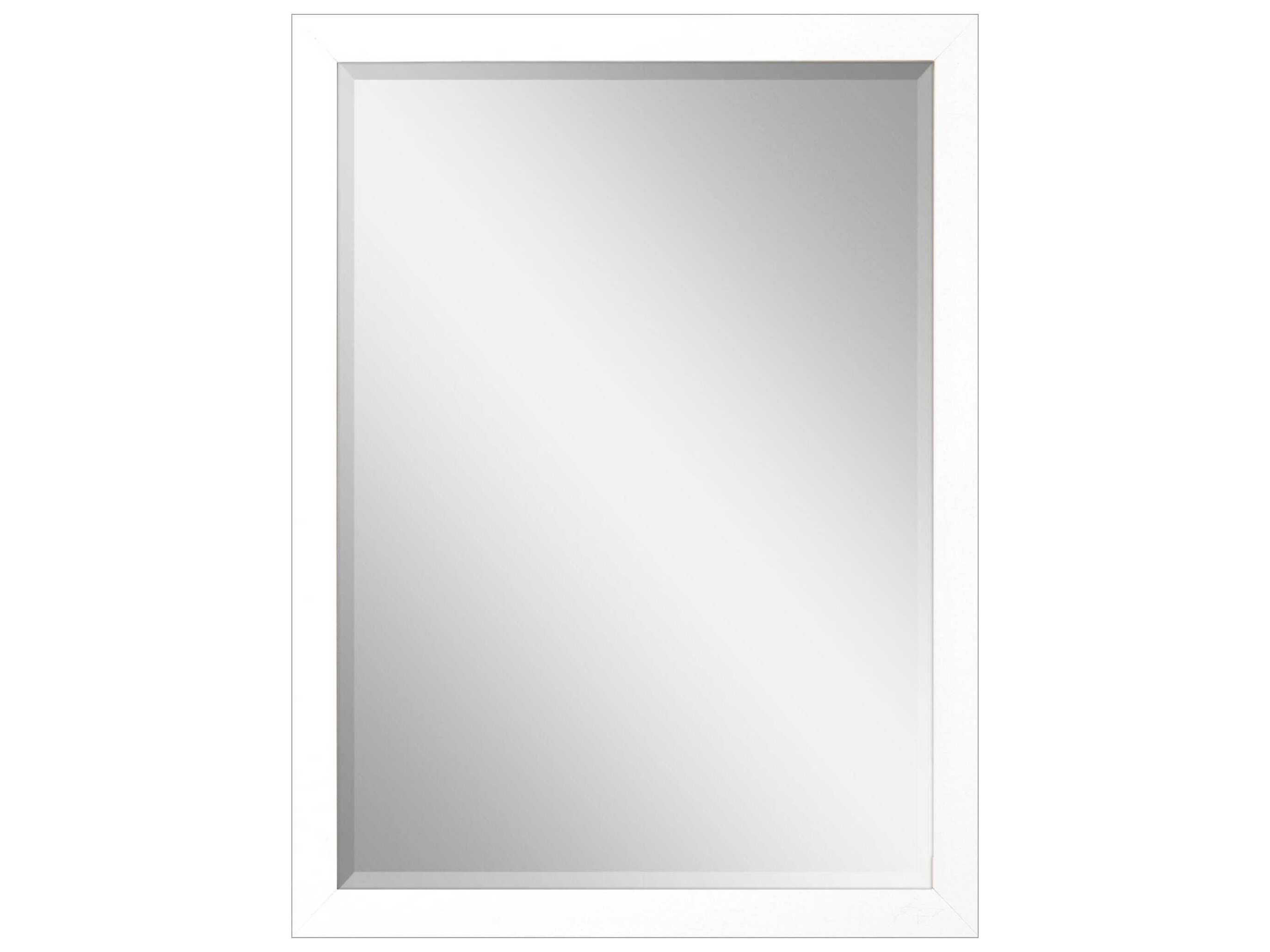 Paragon White Rectangular Wall Mirror