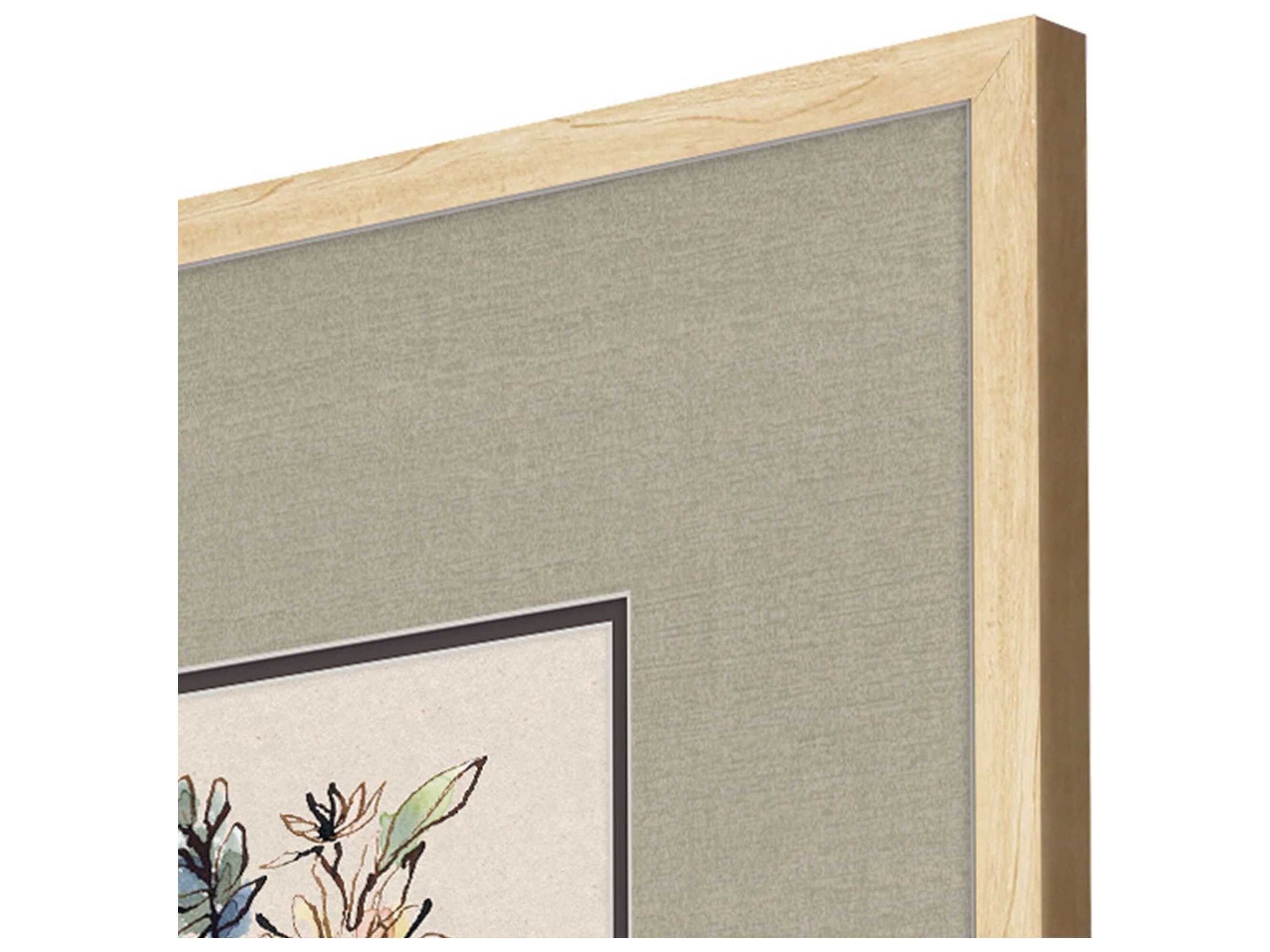 Paragon Florals Floral Sketch Wall Art Set of 4