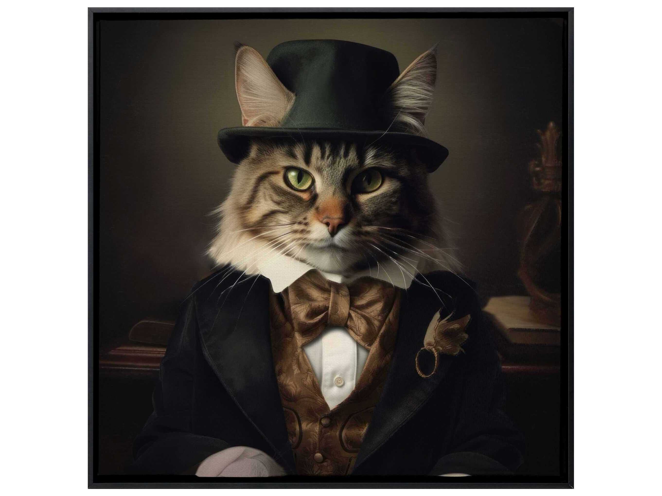 Paragon Animals Charming Cat Canvas Wall Art