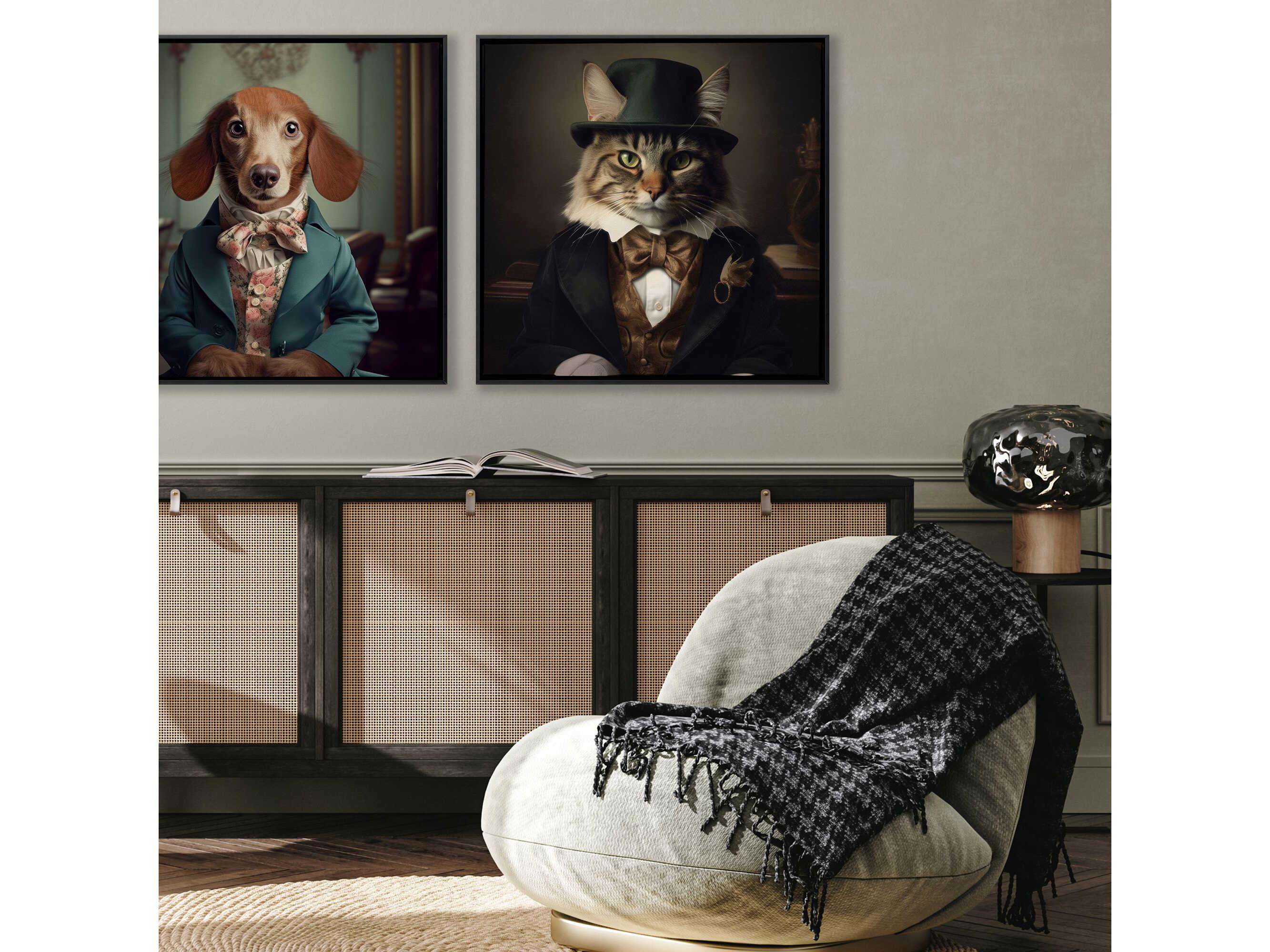 Paragon Animals Charming Cat Canvas Wall Art