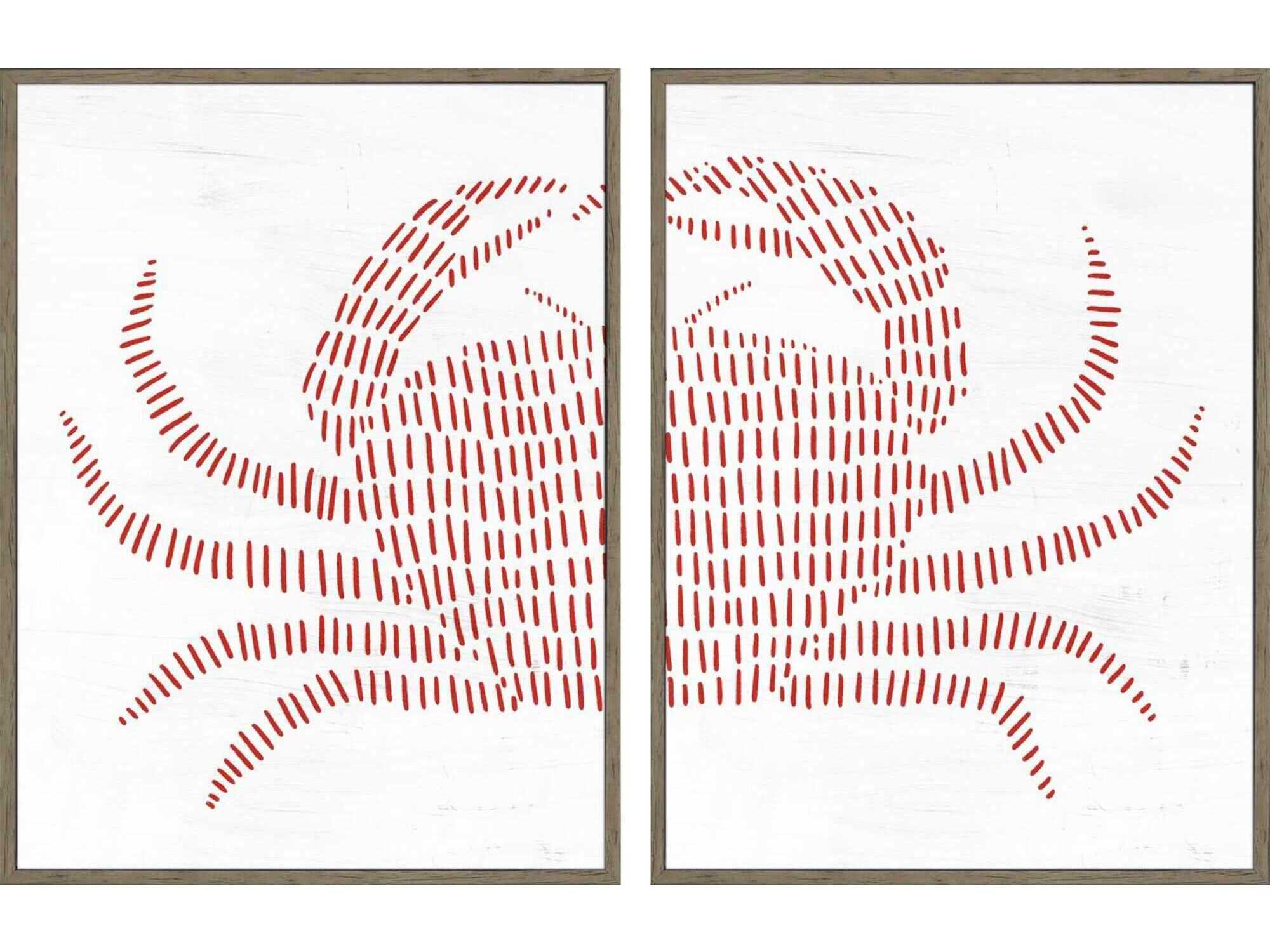 Paragon Spotted Crab Wall Art Set of 2