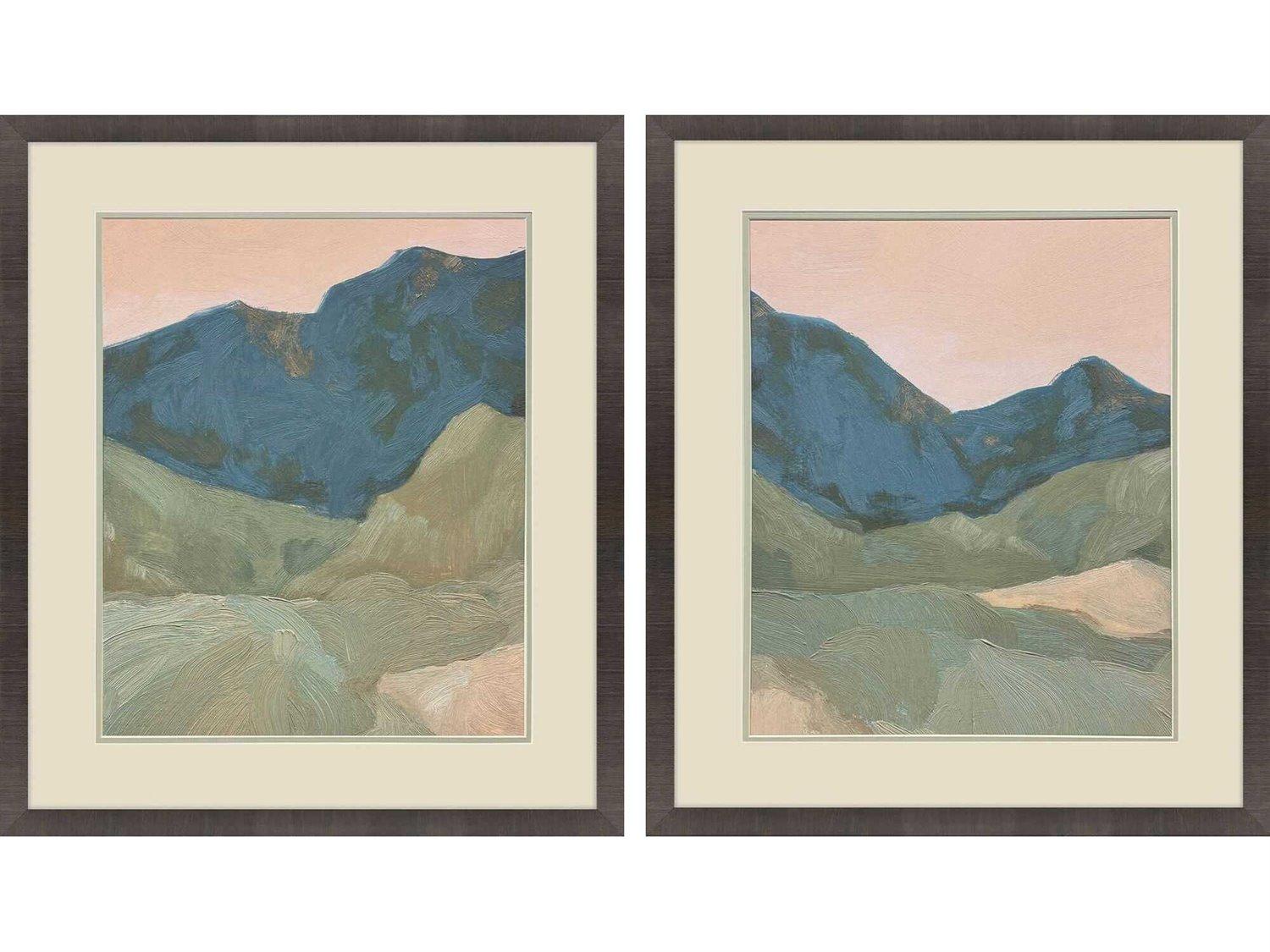Paragon Southwestern Saddle Mountain Wall Art Set of 2