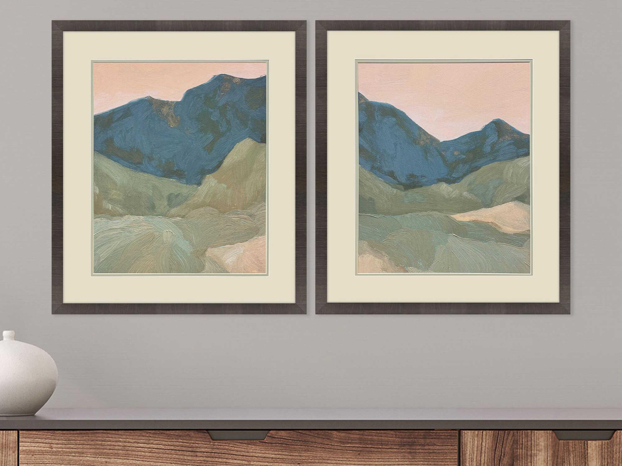 Paragon Southwestern Saddle Mountain Wall Art Set of 2