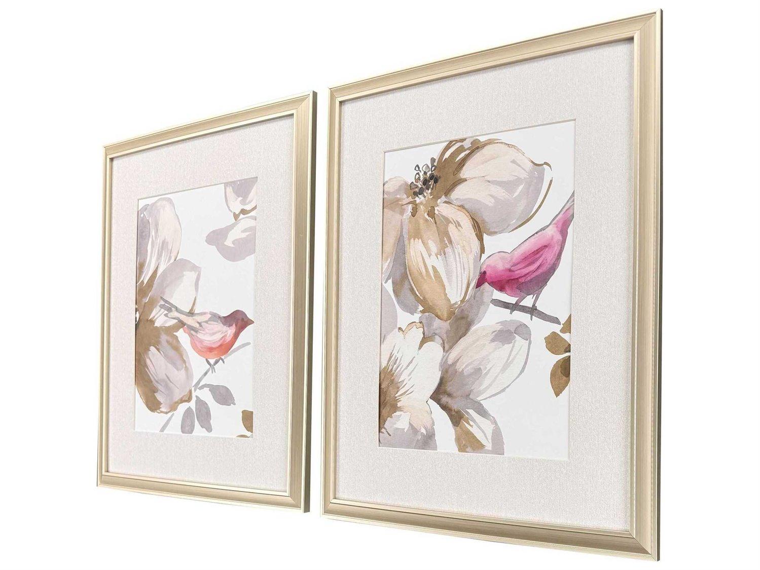 Paragon Animals Bird Chatter Wall Art Set of 2