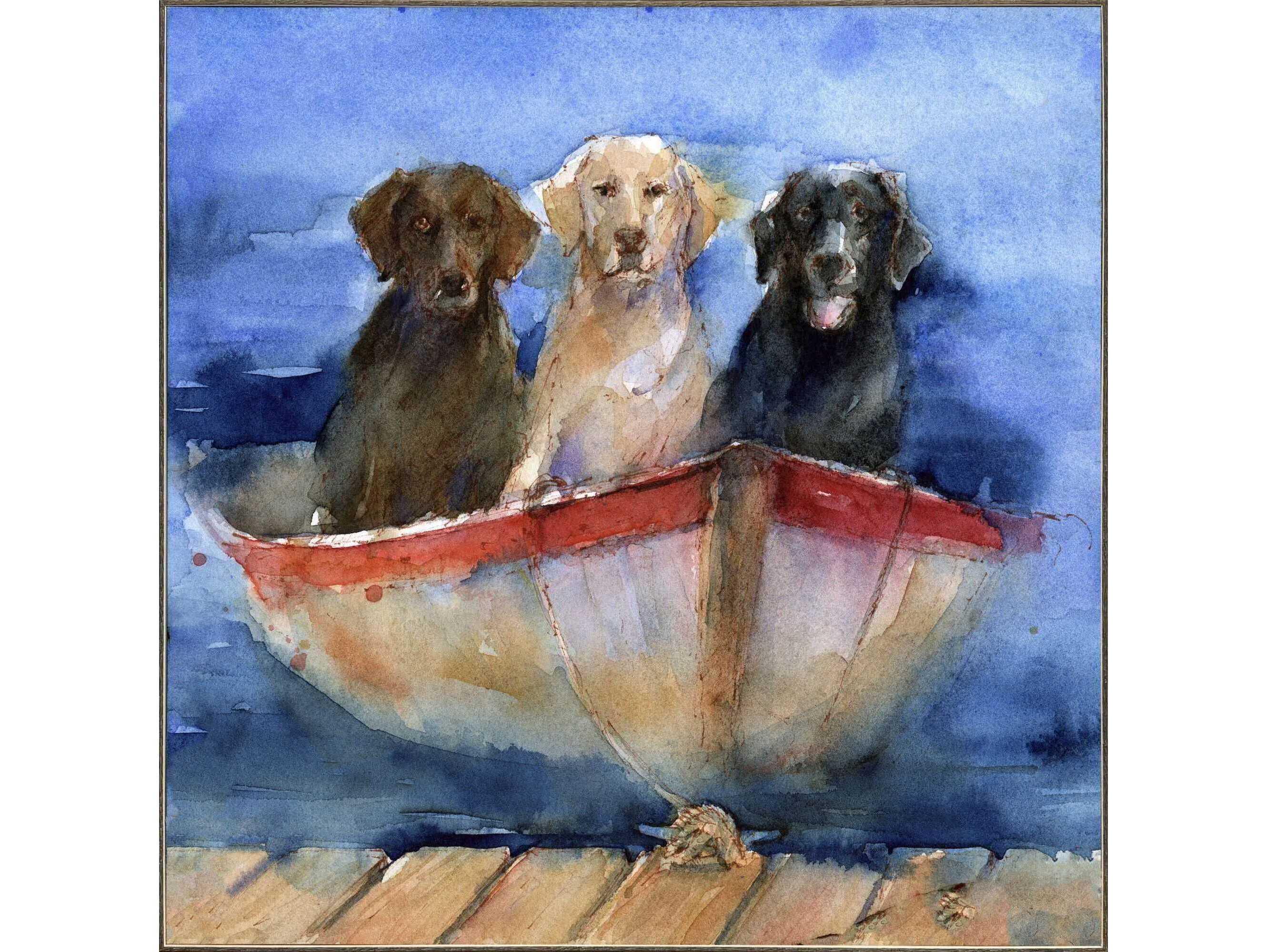 Paragon Animals Boat Labs Canvas Wall Art