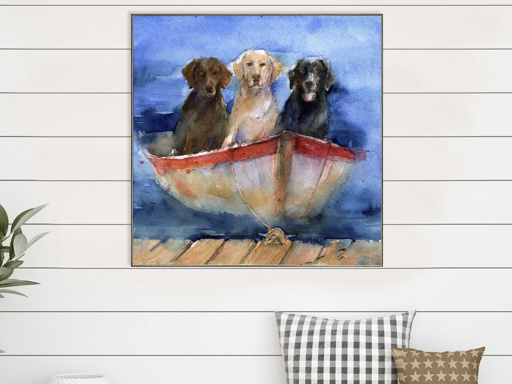 Paragon Animals Boat Labs Canvas Wall Art
