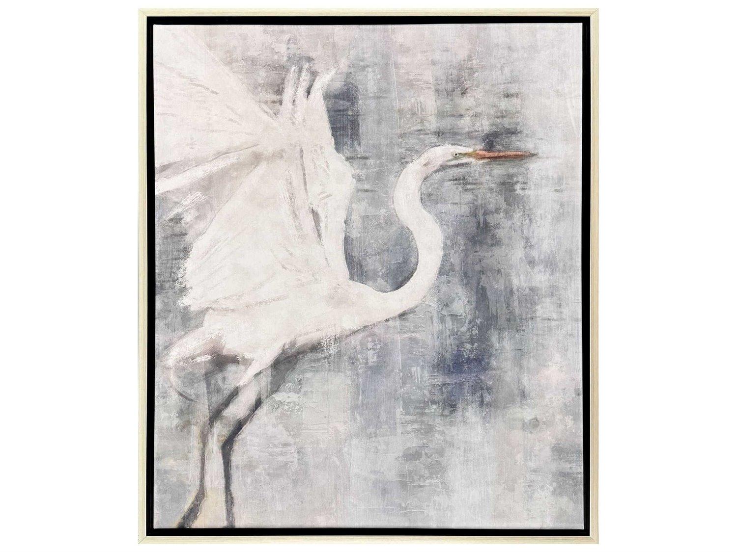 Paragon Animals Glacier Heron-I Canvas Wall Art