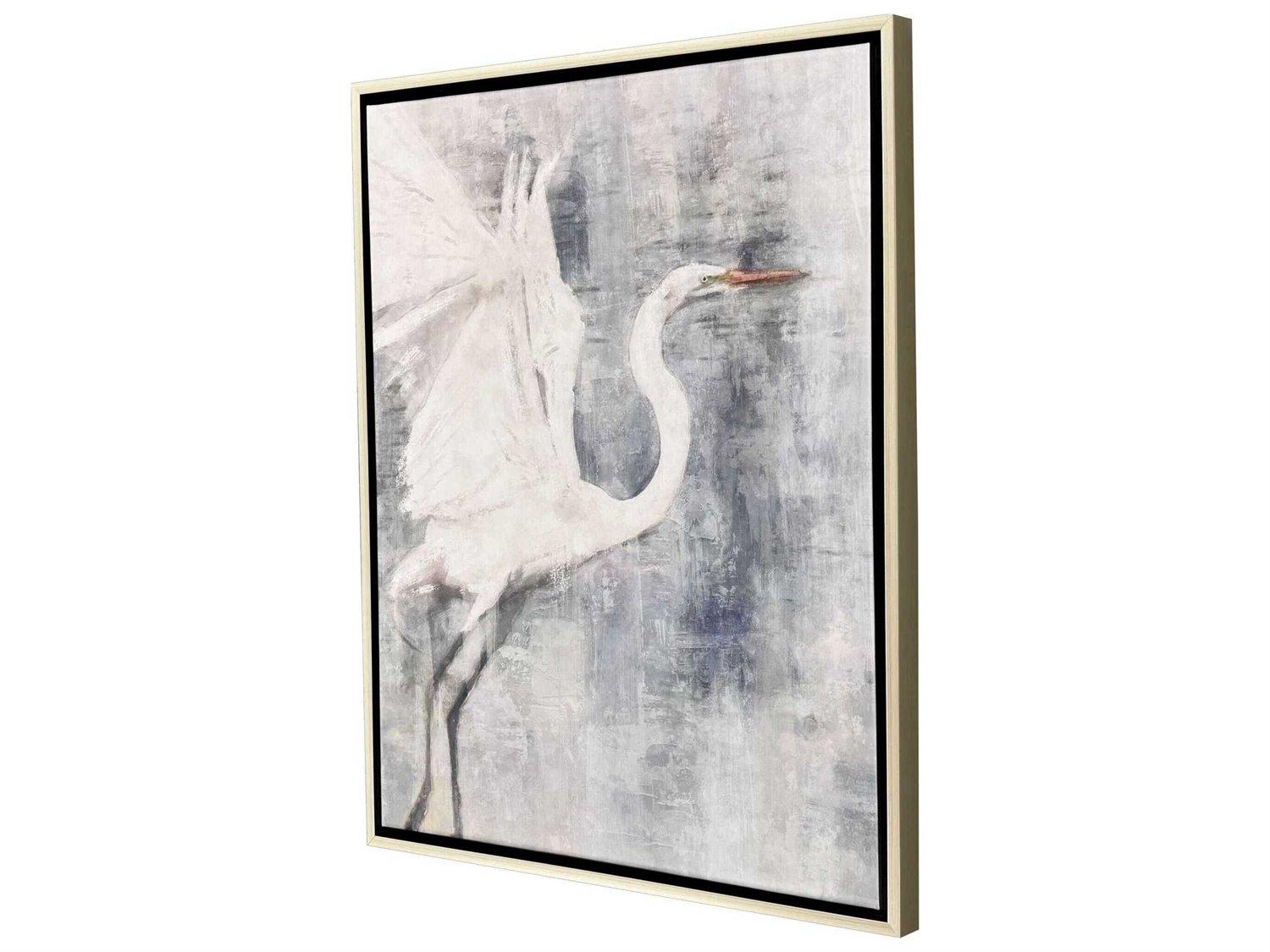 Paragon Animals Glacier Heron-I Canvas Wall Art