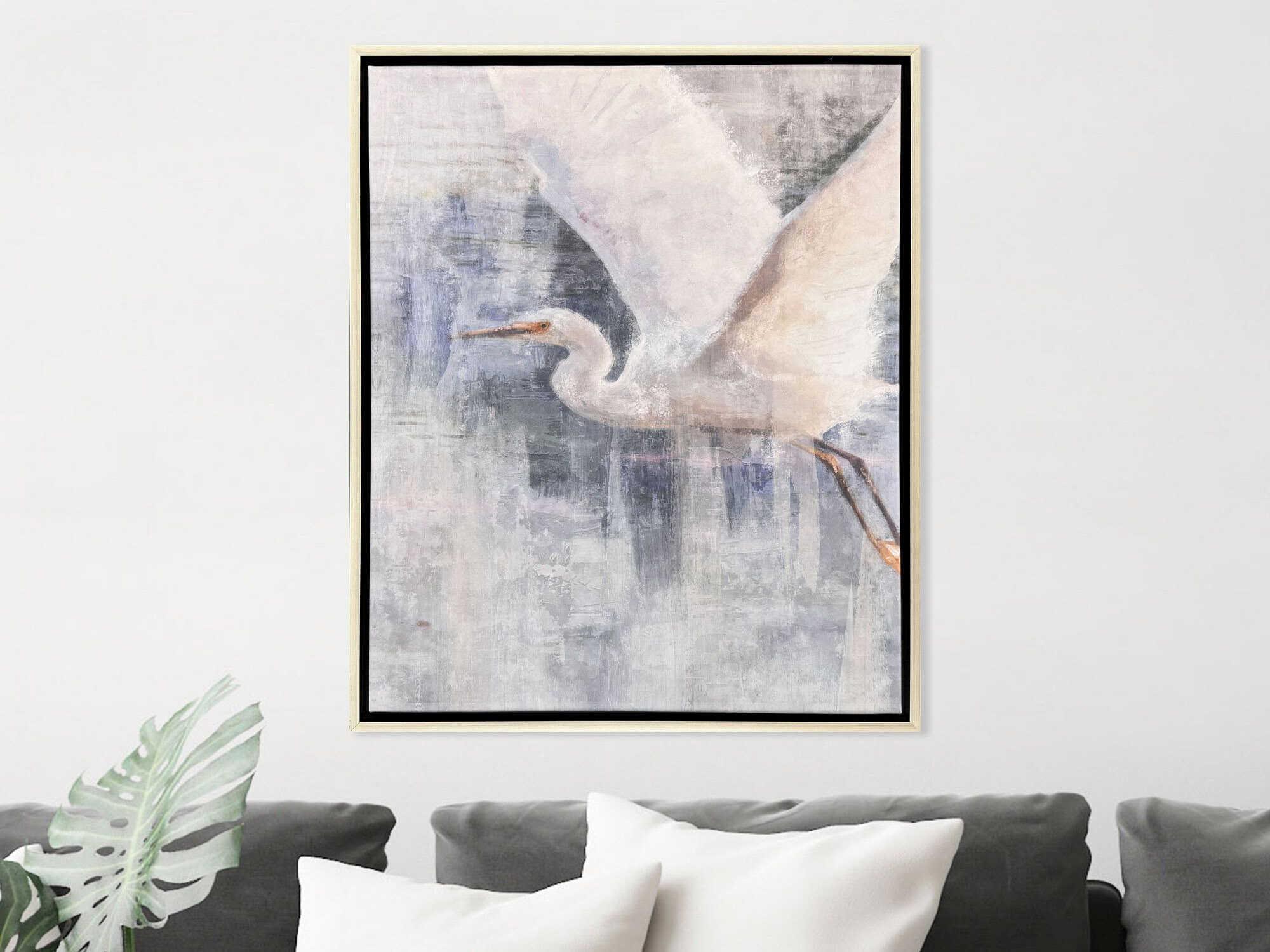 Paragon Animals Glacier Heron-II Canvas Wall Art