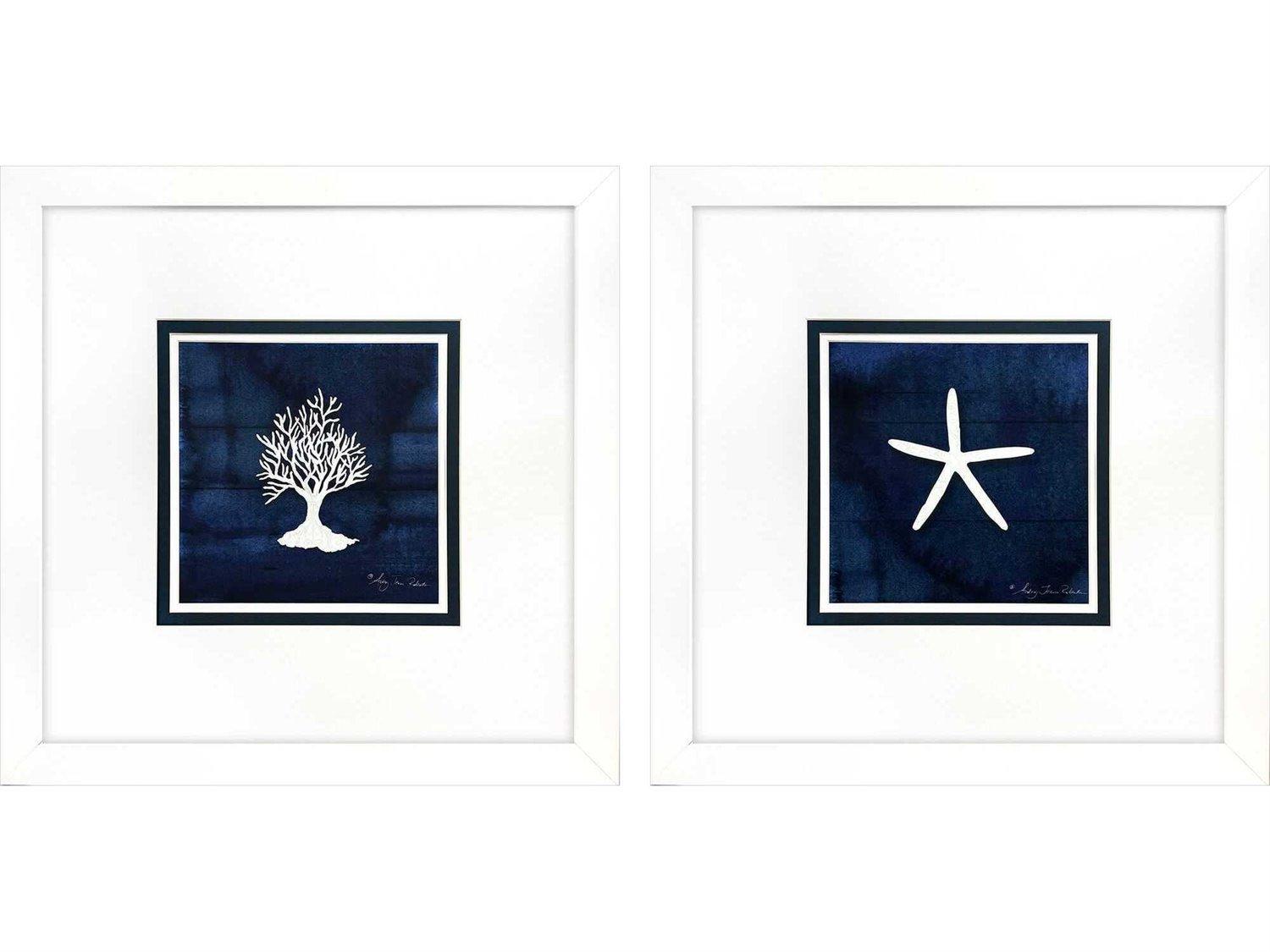 Paragon Animals Coral Starfish Wall Art Set of 2