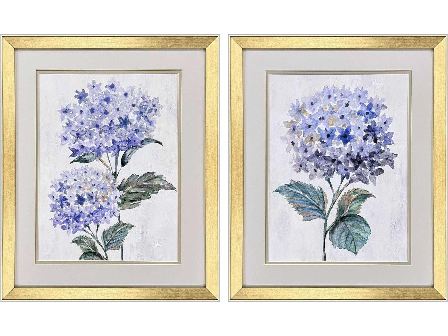 Paragon Florals Pretty in Purple Wall Art Set of 2