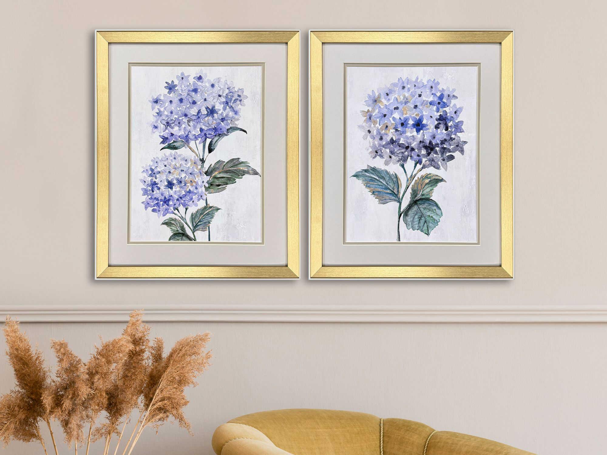 Paragon Florals Pretty in Purple Wall Art Set of 2